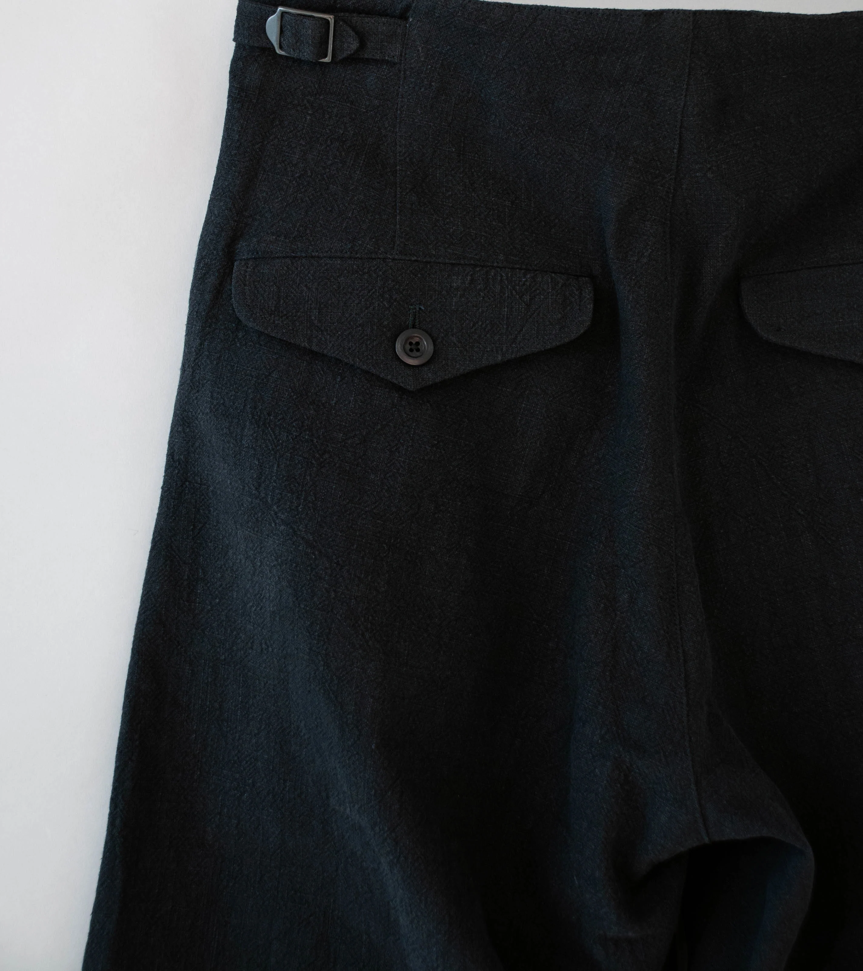 Conkers 'Tavern Trouser' (Charcoal Ramie Cotton) - Image 5