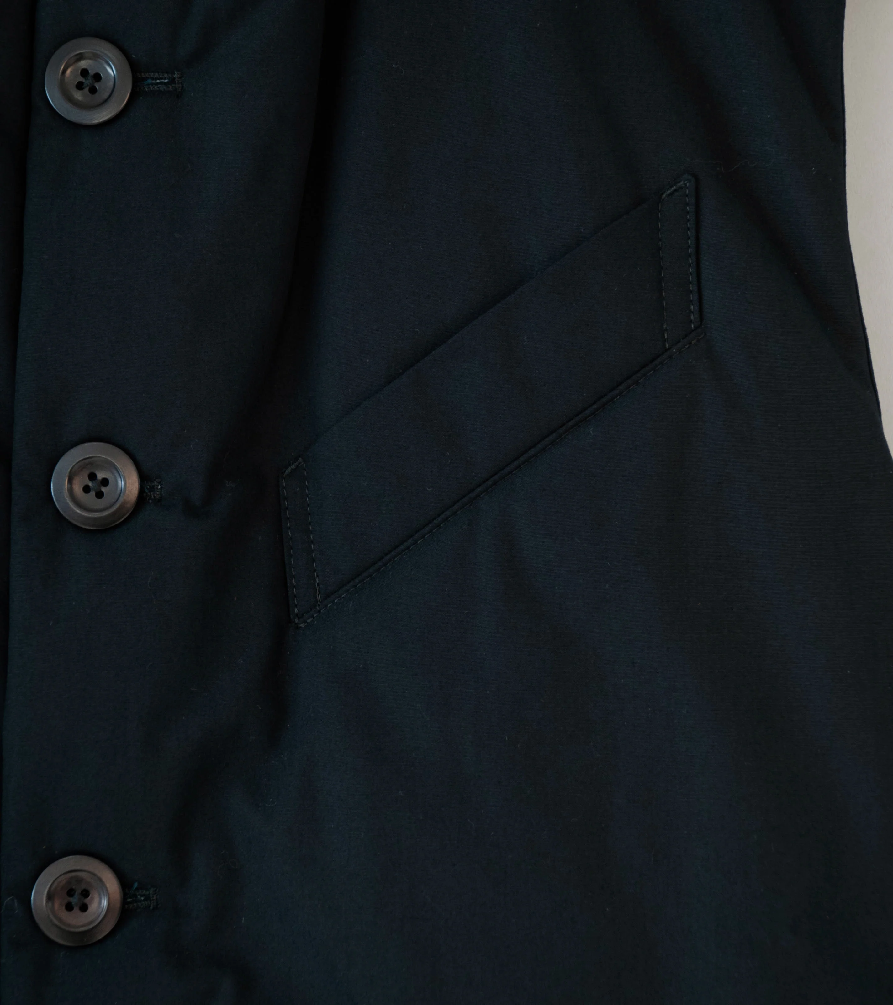 Conkers 'Wadded Waistcoat' (Black Cotton Poplin) - Image 3