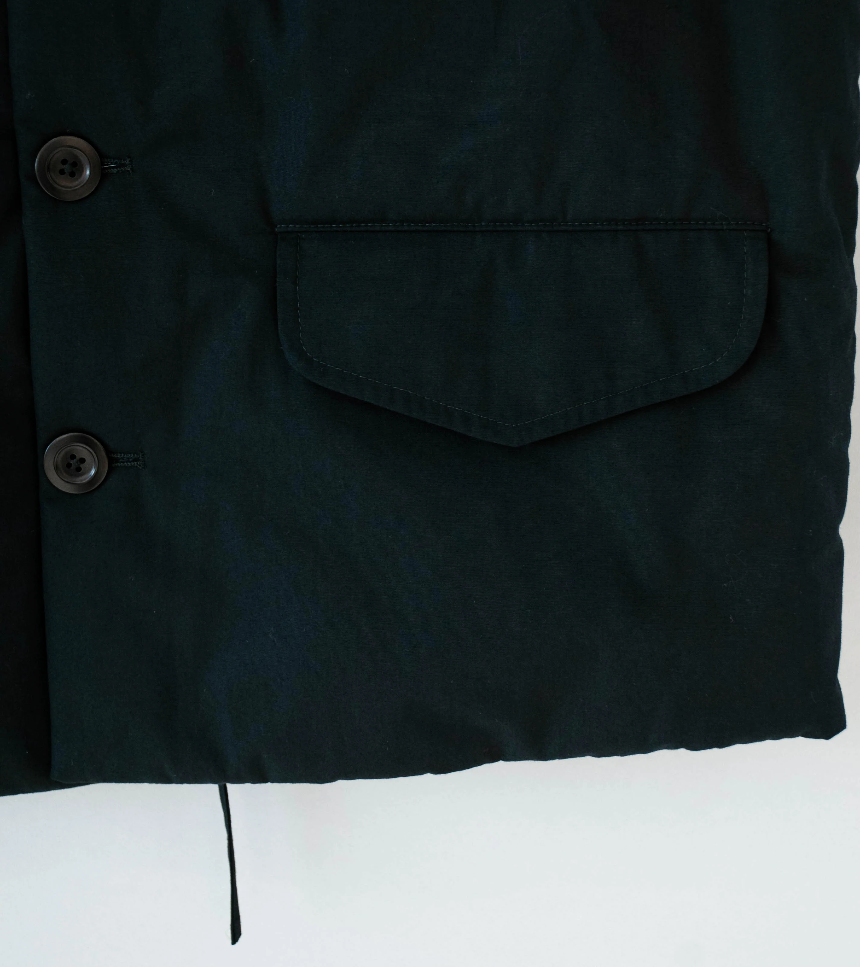 Conkers 'Wadded Waistcoat' (Black Cotton Poplin) - Image 4