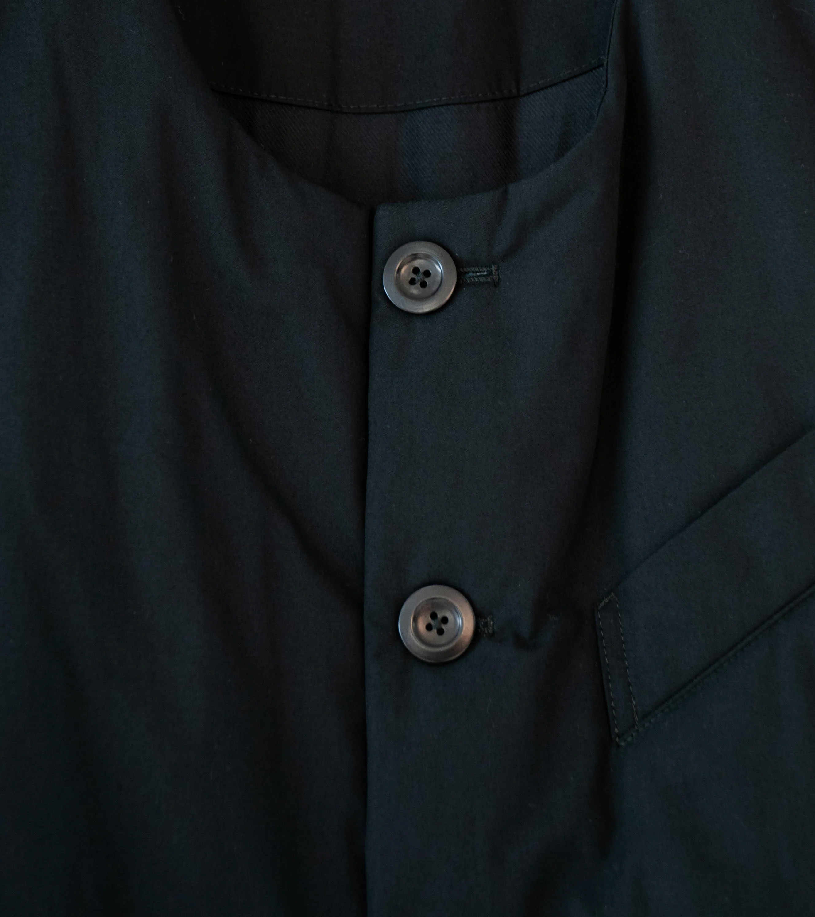 Conkers 'Wadded Waistcoat' (Black Cotton Poplin) - Image 5