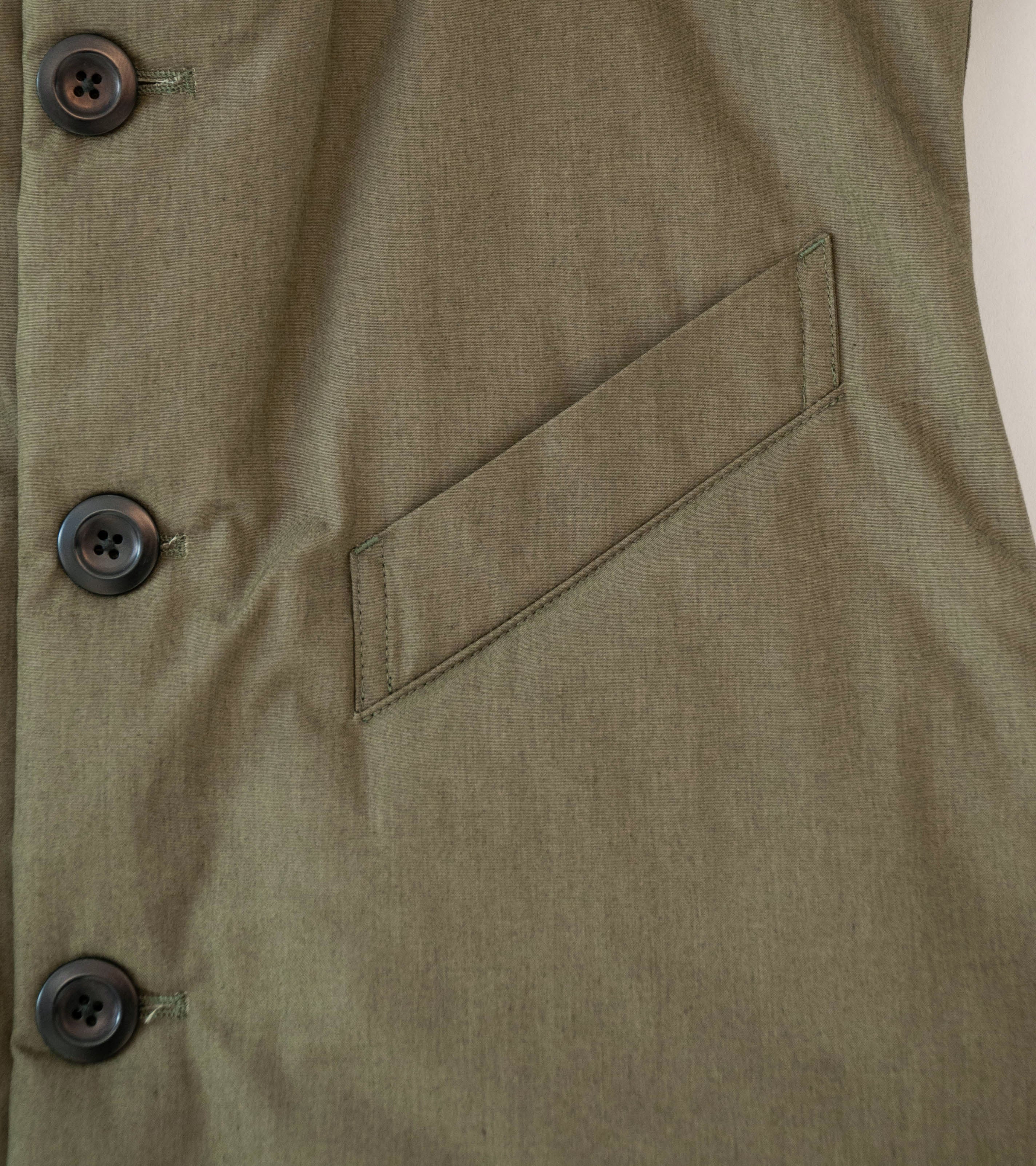 Conkers 'Wadded Waistcoat' (Pine Cotton Poplin) - Image 3