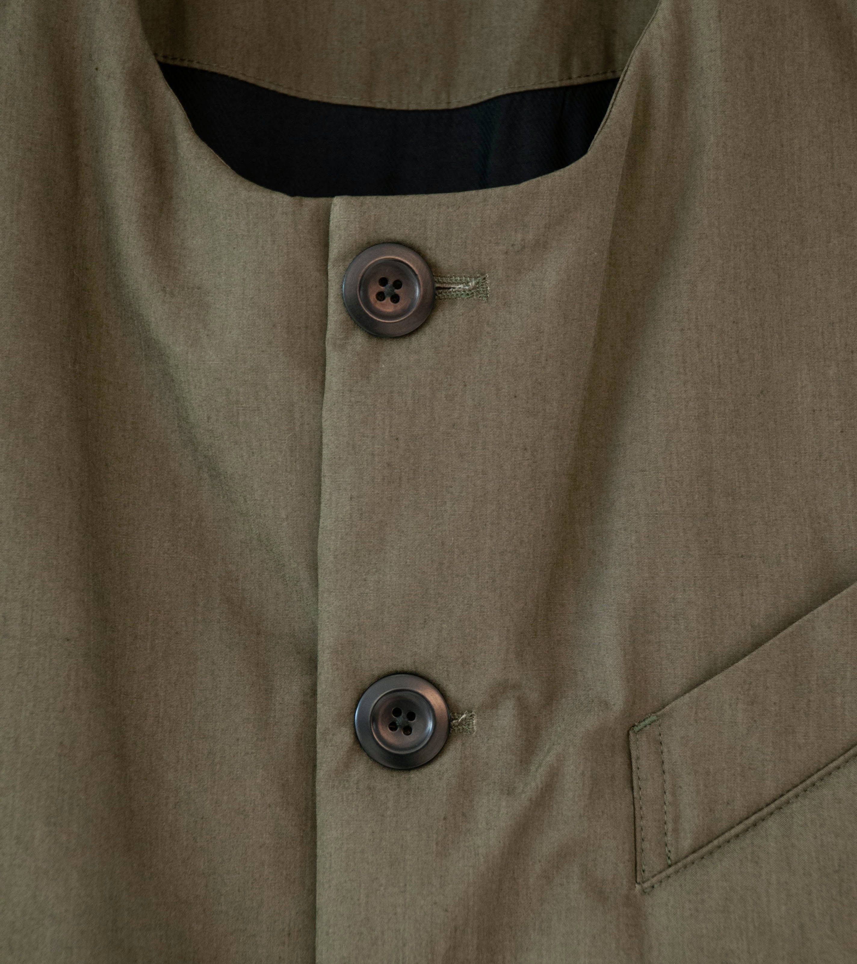 Conkers 'Wadded Waistcoat' (Pine Cotton Poplin) - Image 5