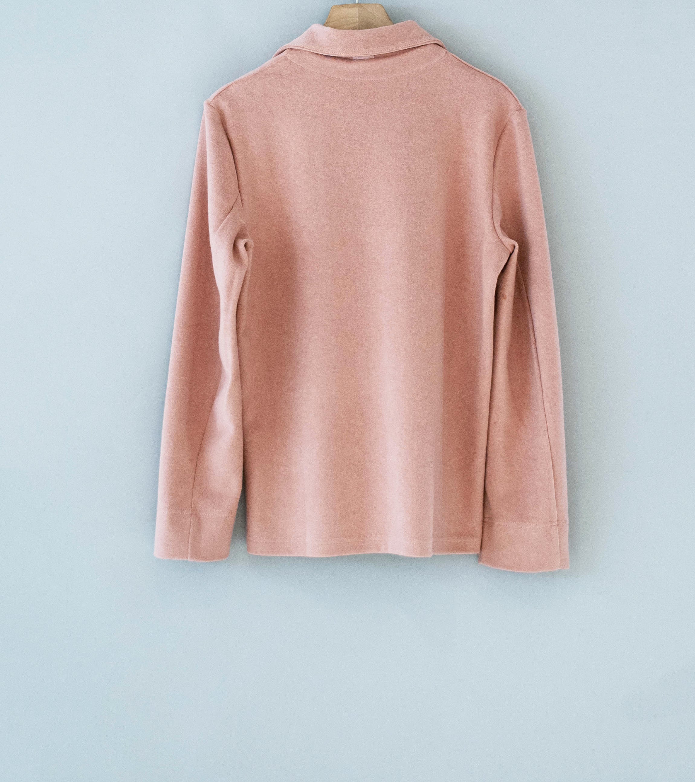 DERRICK 'Bankside Top' (Ash Pink Near Velvet Towelling) - Image 7
