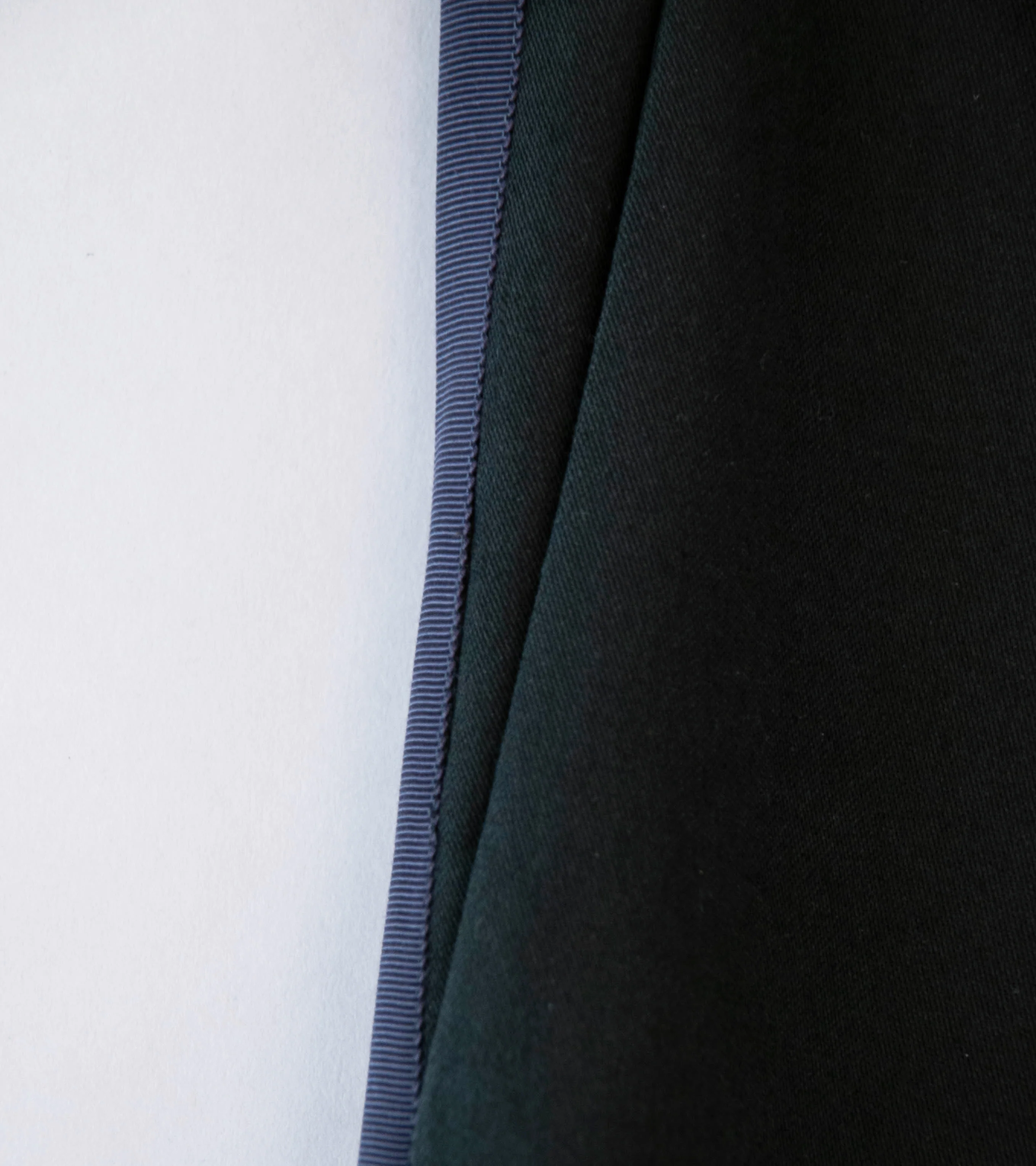 DERRICK 'Broken Stripe Tuxedo Trouser' (Charcoal Silicon Dipped Cotton Satin) - Image 3