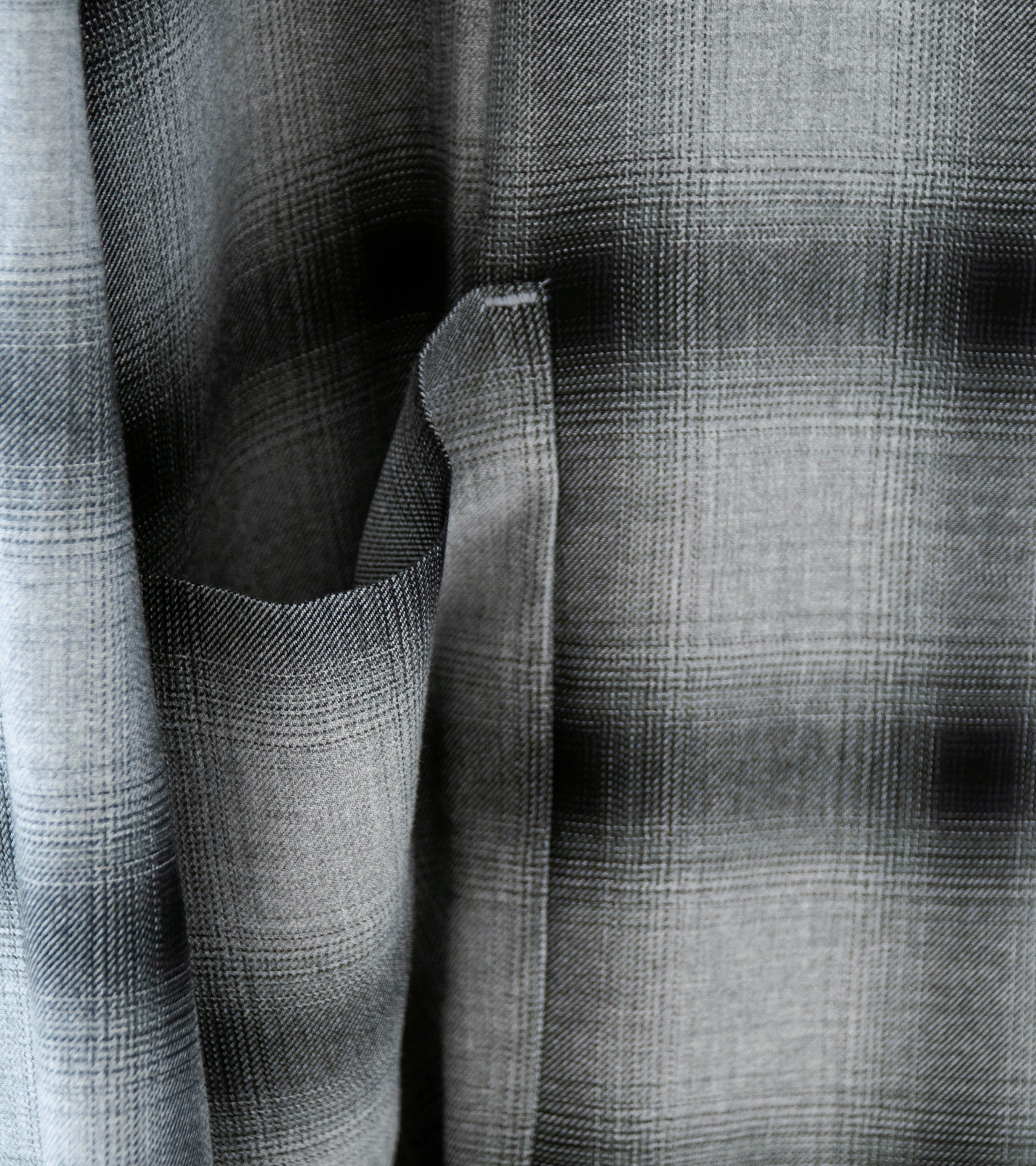 DERRICK 'Company SB Jacket' (Grey Black Pyjama Viscose Shadow Check) - Image 4