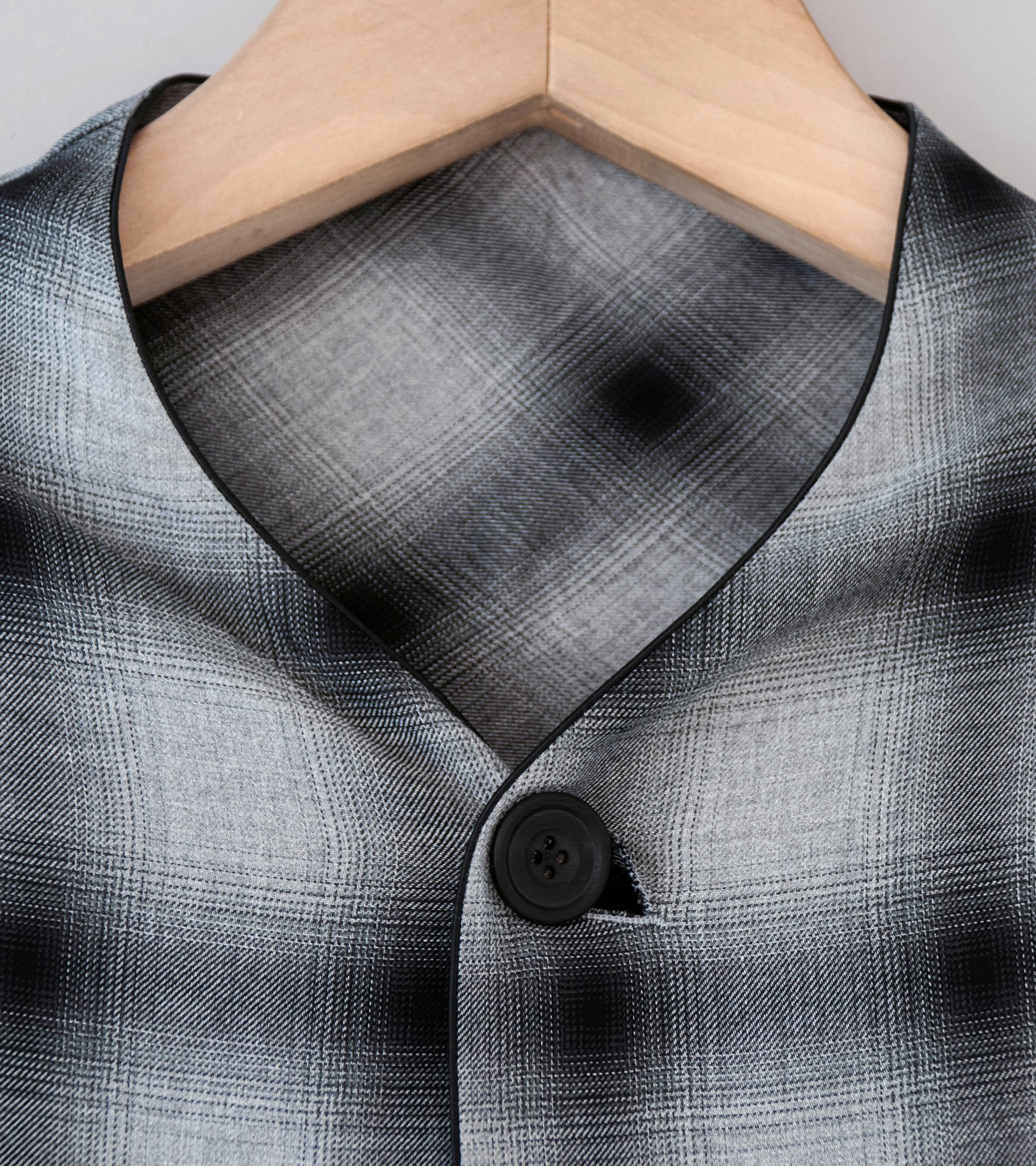 DERRICK 'Company SB Jacket' (Grey Black Pyjama Viscose Shadow Check) - Image 6