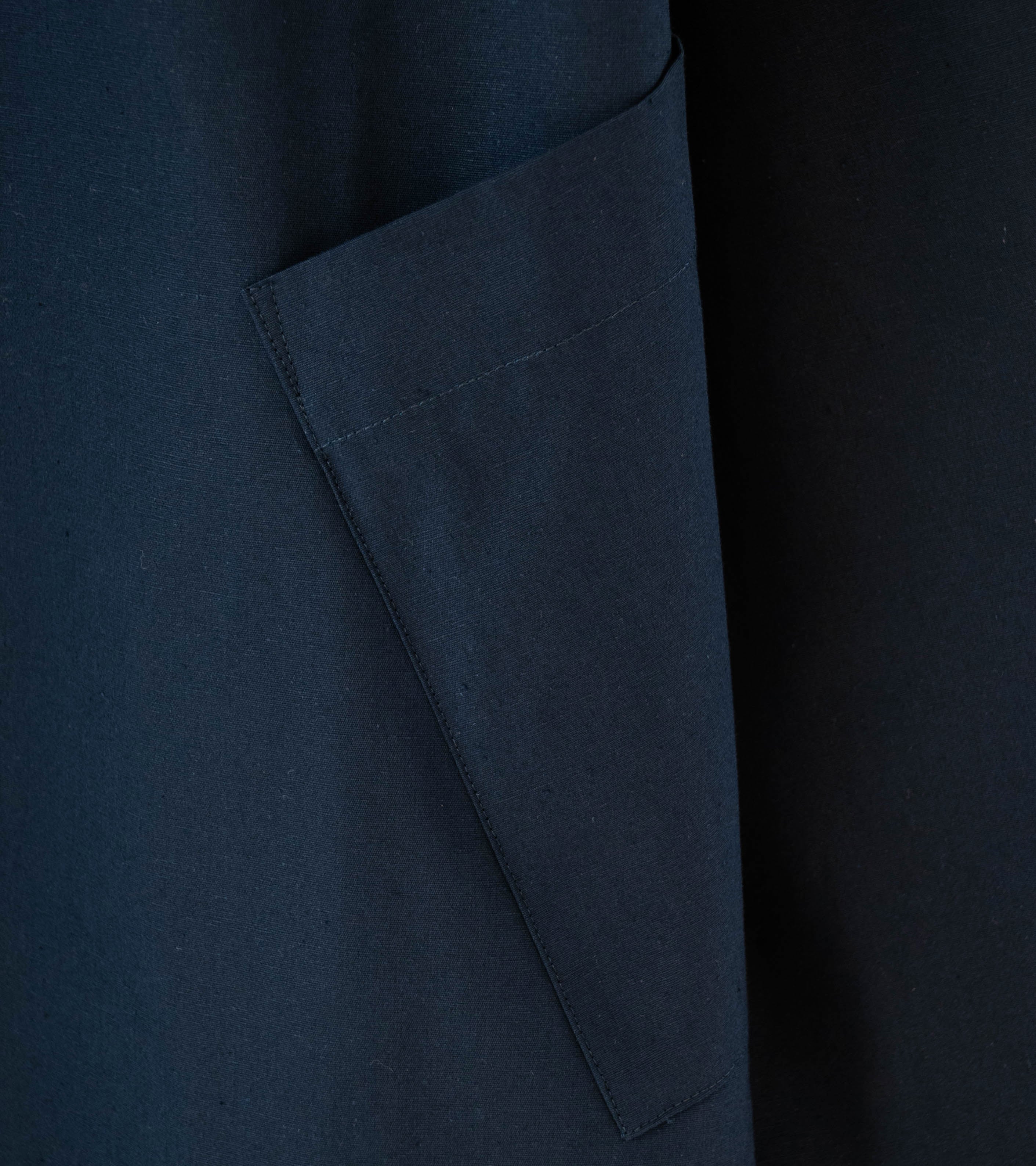 DERRICK 'Relay Shirt' (Studio Blue Cotton Silk Slubbed Weathercloth) - Image 4