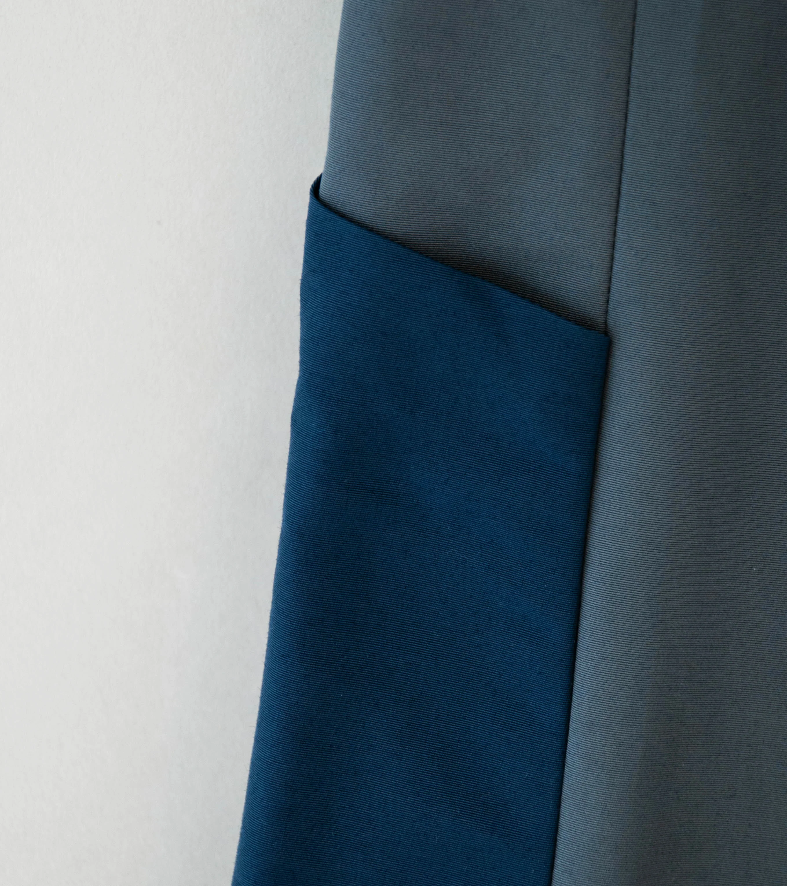 DERRICK 'Stride Trouser' (Two Tone Blue Cotton Nylon Faille) - Image 4