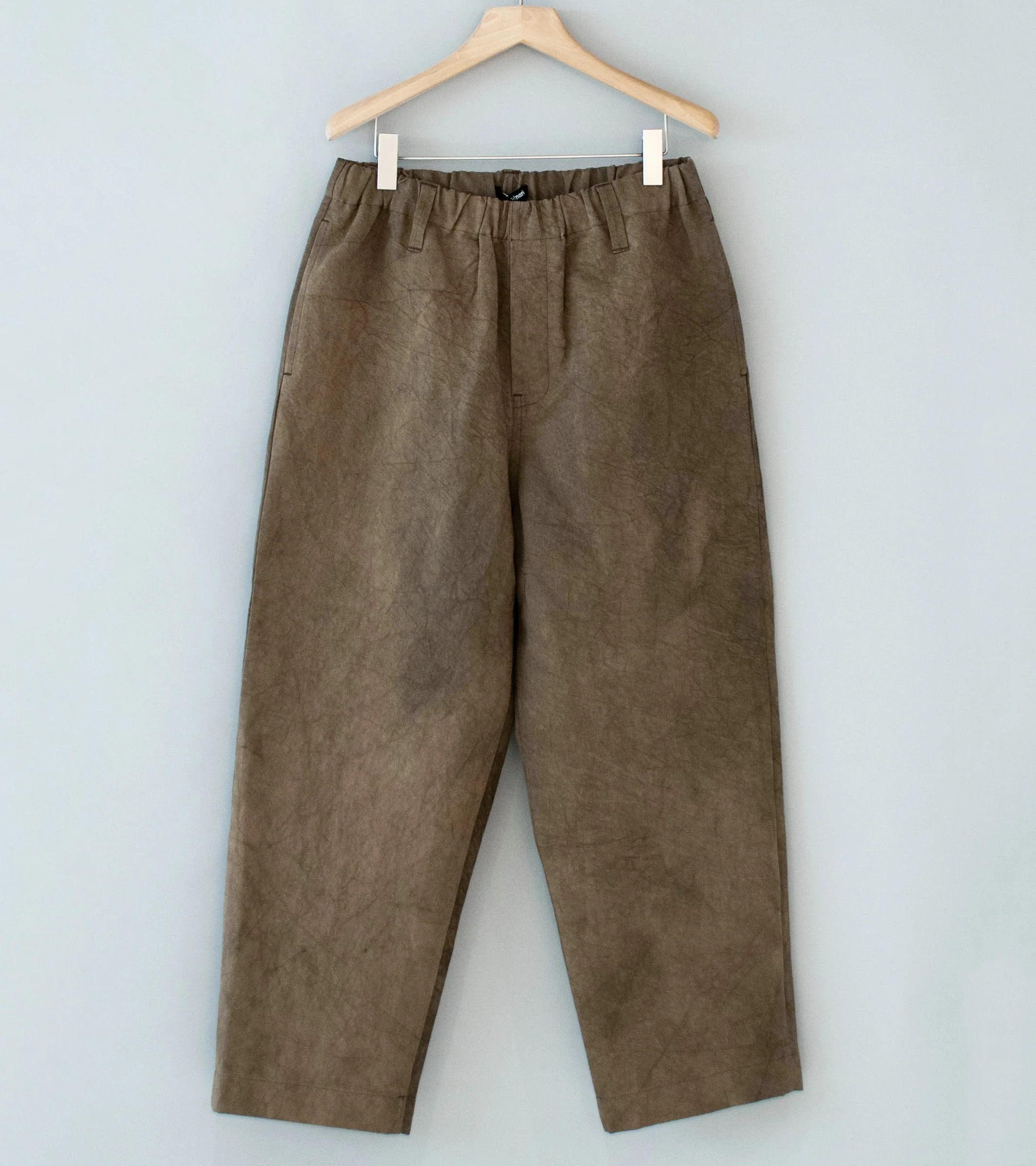 Evan Kinori 'Elastic Pant' (Brown Persimmon Iron Natural Dye Twill)