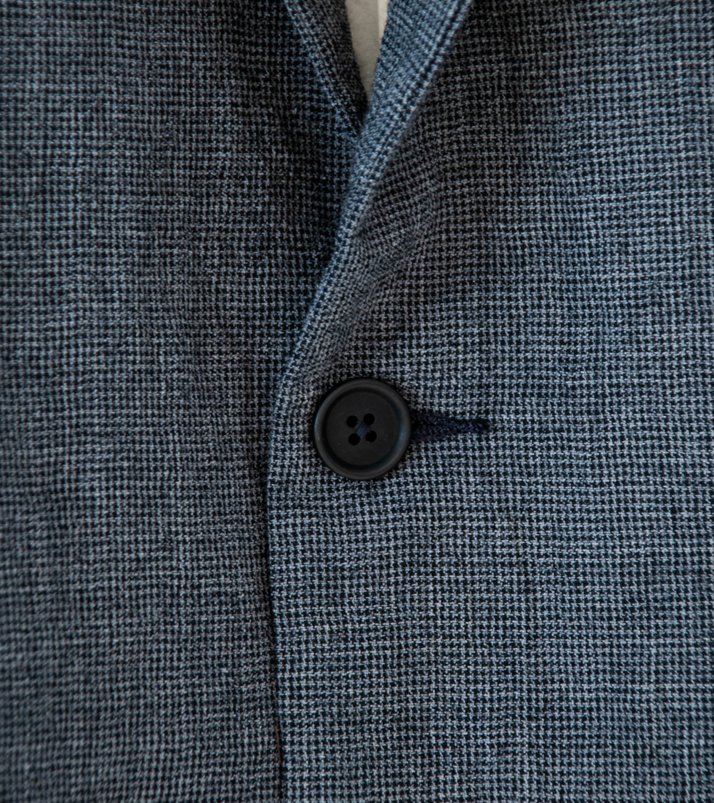 Evan Kinori 'Three Button Jacket' (Charcoal Black Wool Puppytooth) - Image 6