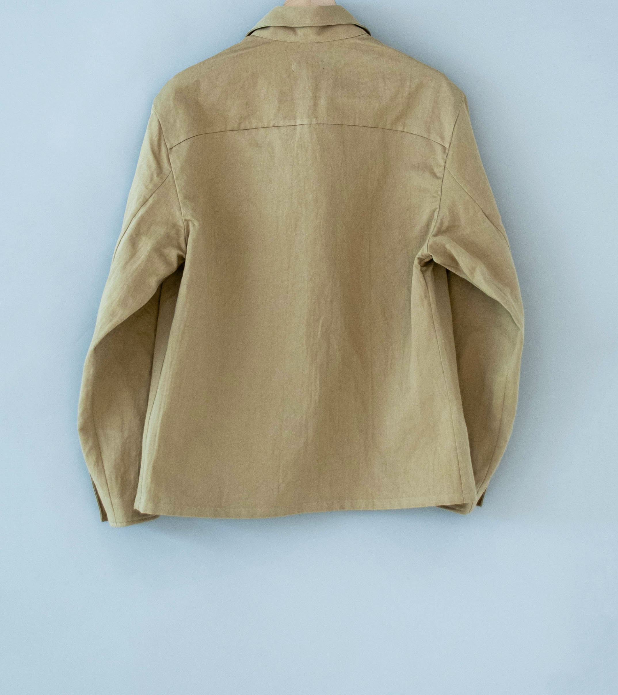 Evan Kinori 'Three Pocket Jacket' (Khaki Natural Gallnut Dye Cotton Washi Twill) - Image 7
