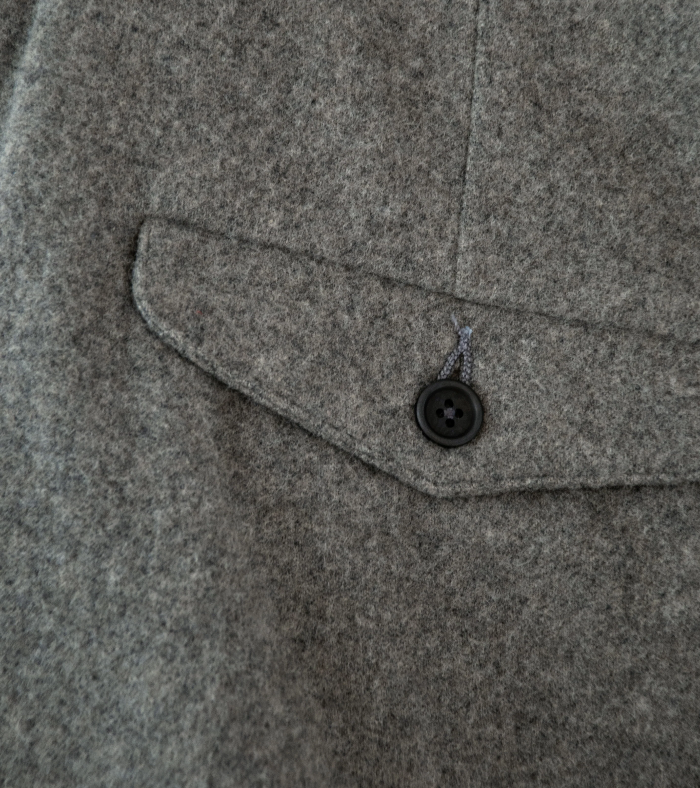 Evan Kinori 'Two Pleat Pant' (Mid Grey Brushed Wool Cashmere) - Image 6