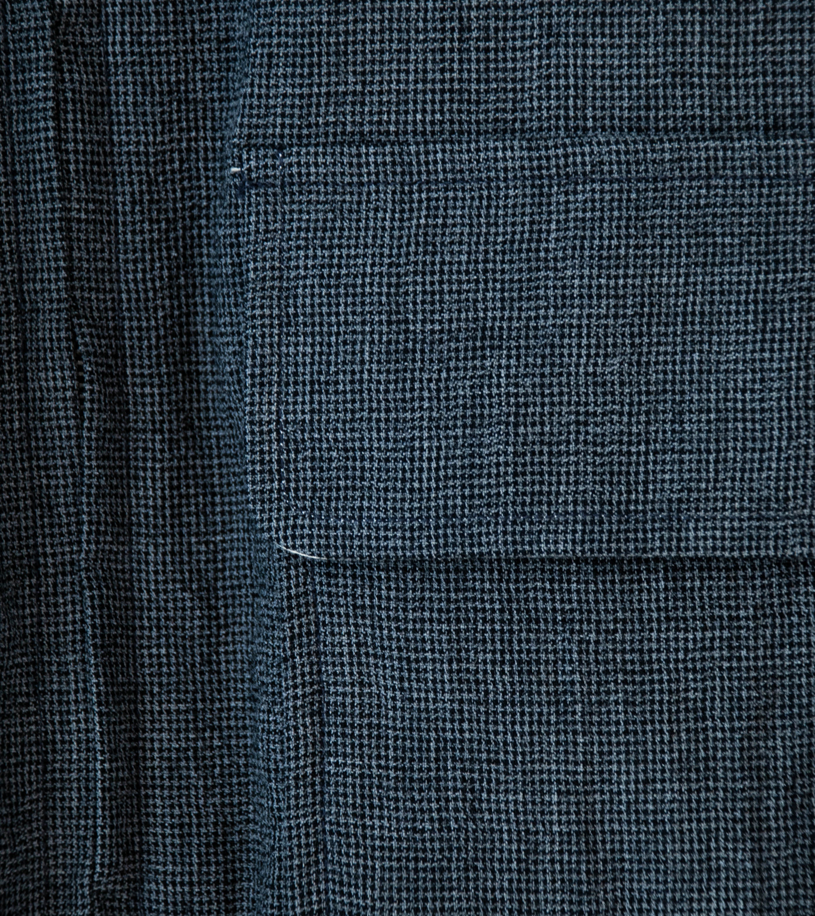Evan Kinori 'Zip Jacket Two' (Charcoal Black Wool Puppytooth) - Image 4