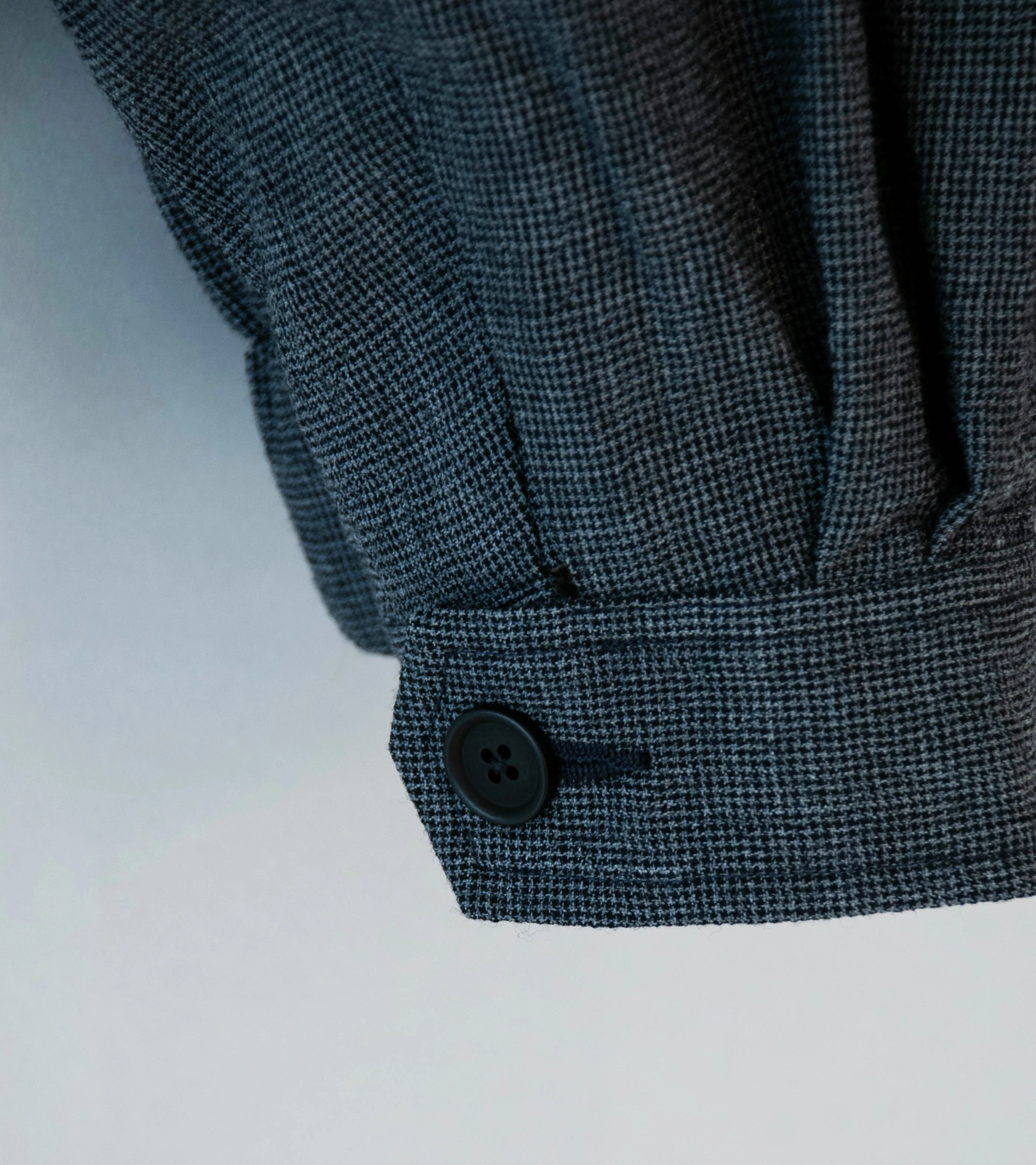 Evan Kinori 'Zip Jacket Two' (Charcoal Black Wool Puppytooth) - Image 5