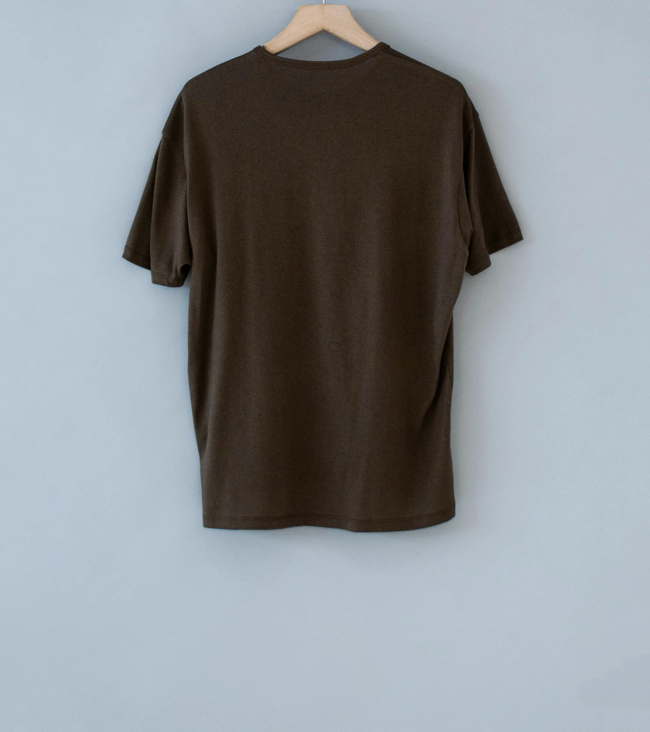 Gajiroc 'Cotton Cashmere T-Shirt' (Brown) - Image 4