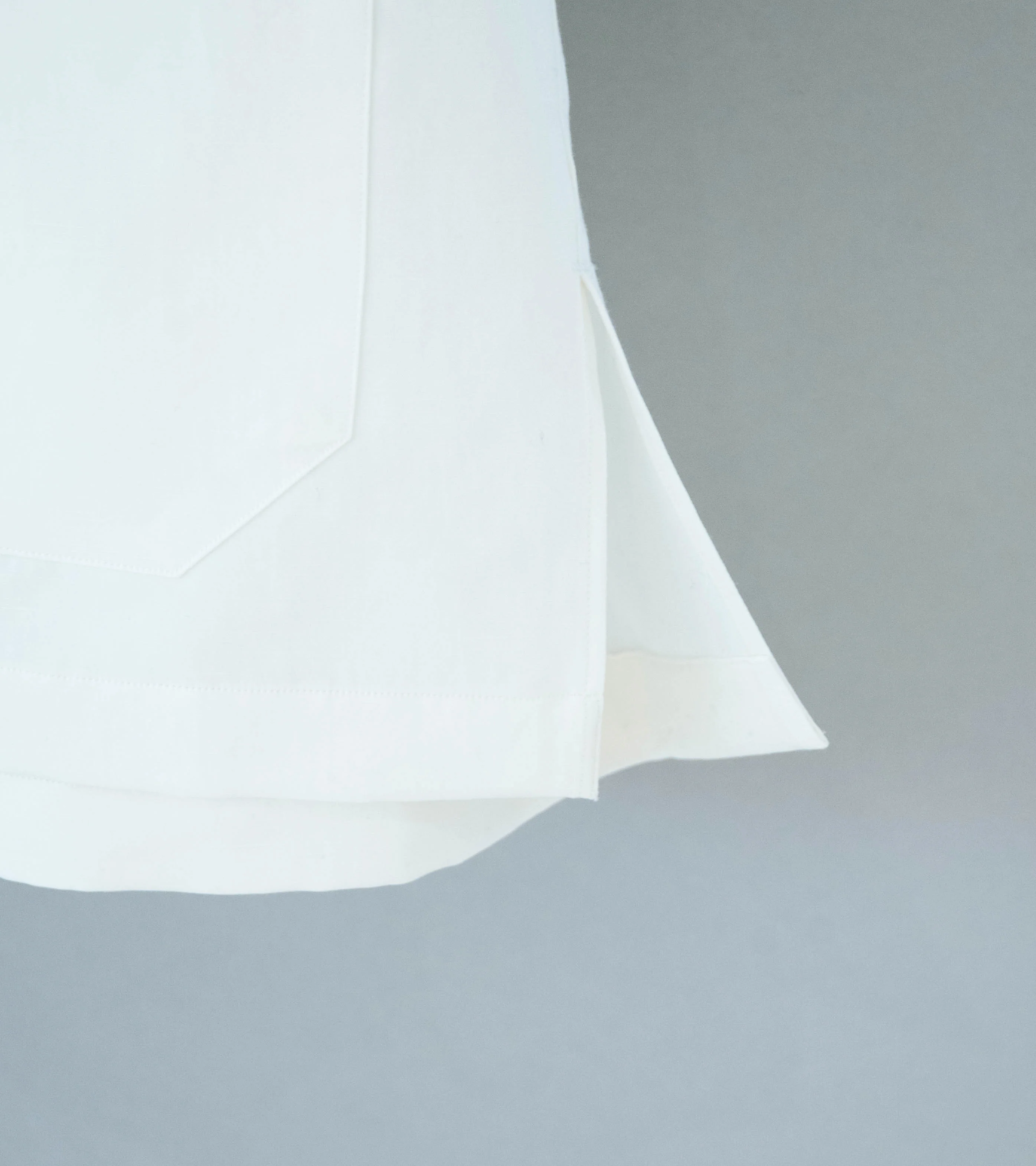 Gajiroc 'Cotton Linen Silk Open Collar Shirt' (Undyed) - Image 4