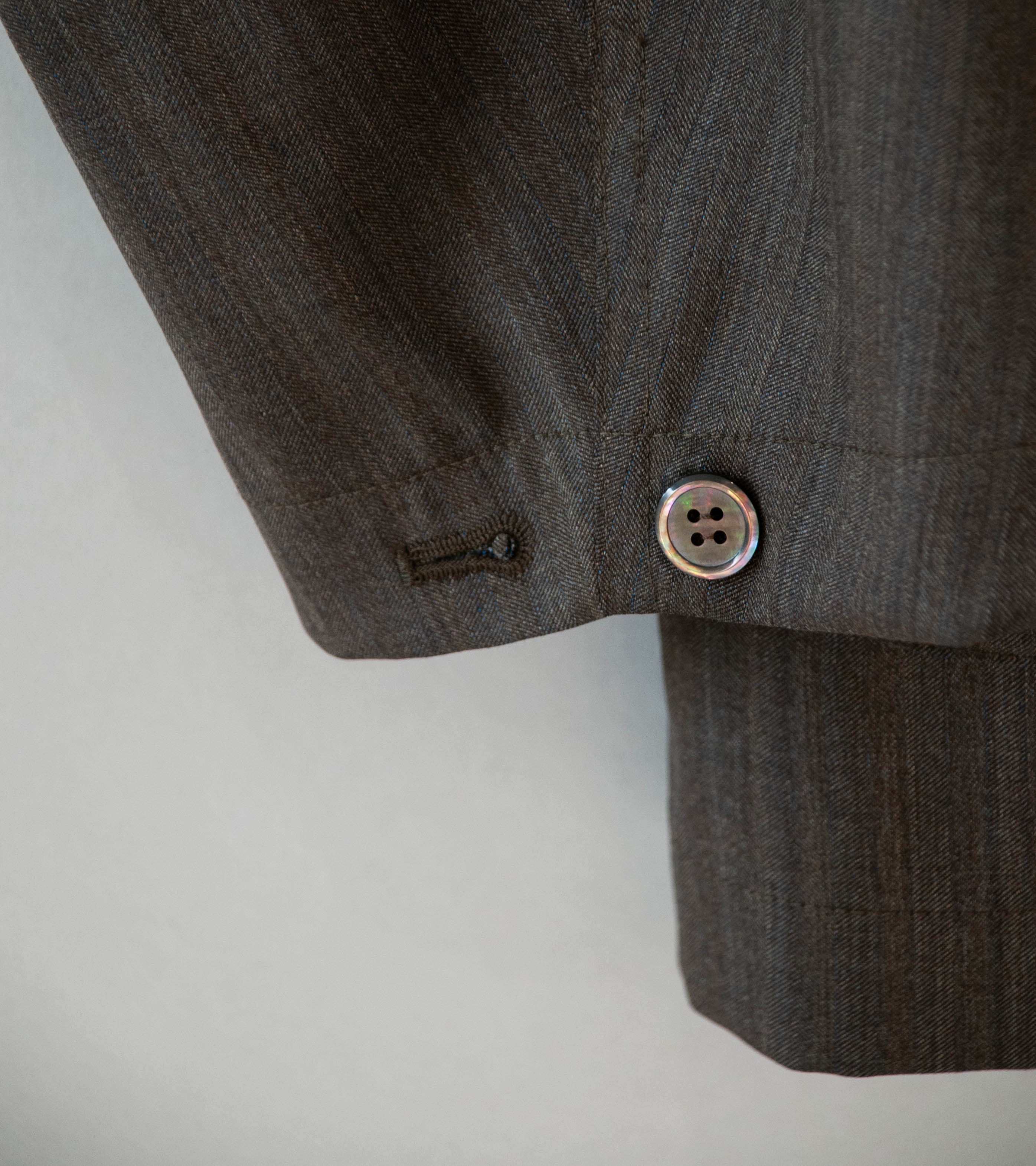 Gajiroc 'Wool Silk Three Pocket Shirt Jacket' (Taupe) - Image 5
