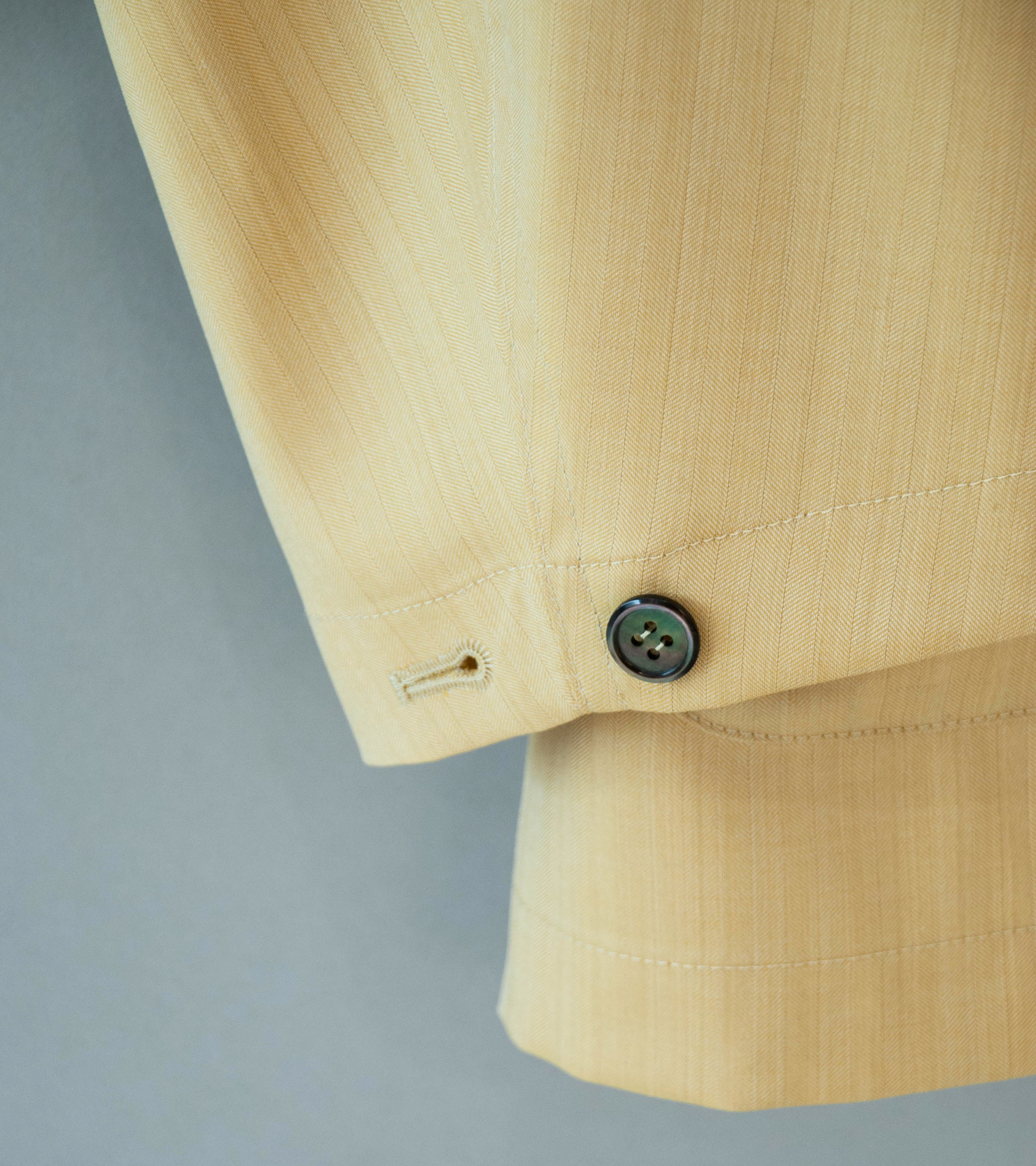 Gajiroc 'Wool Silk Three Pocket Shirt Jacket' (Yellow) - Image 5