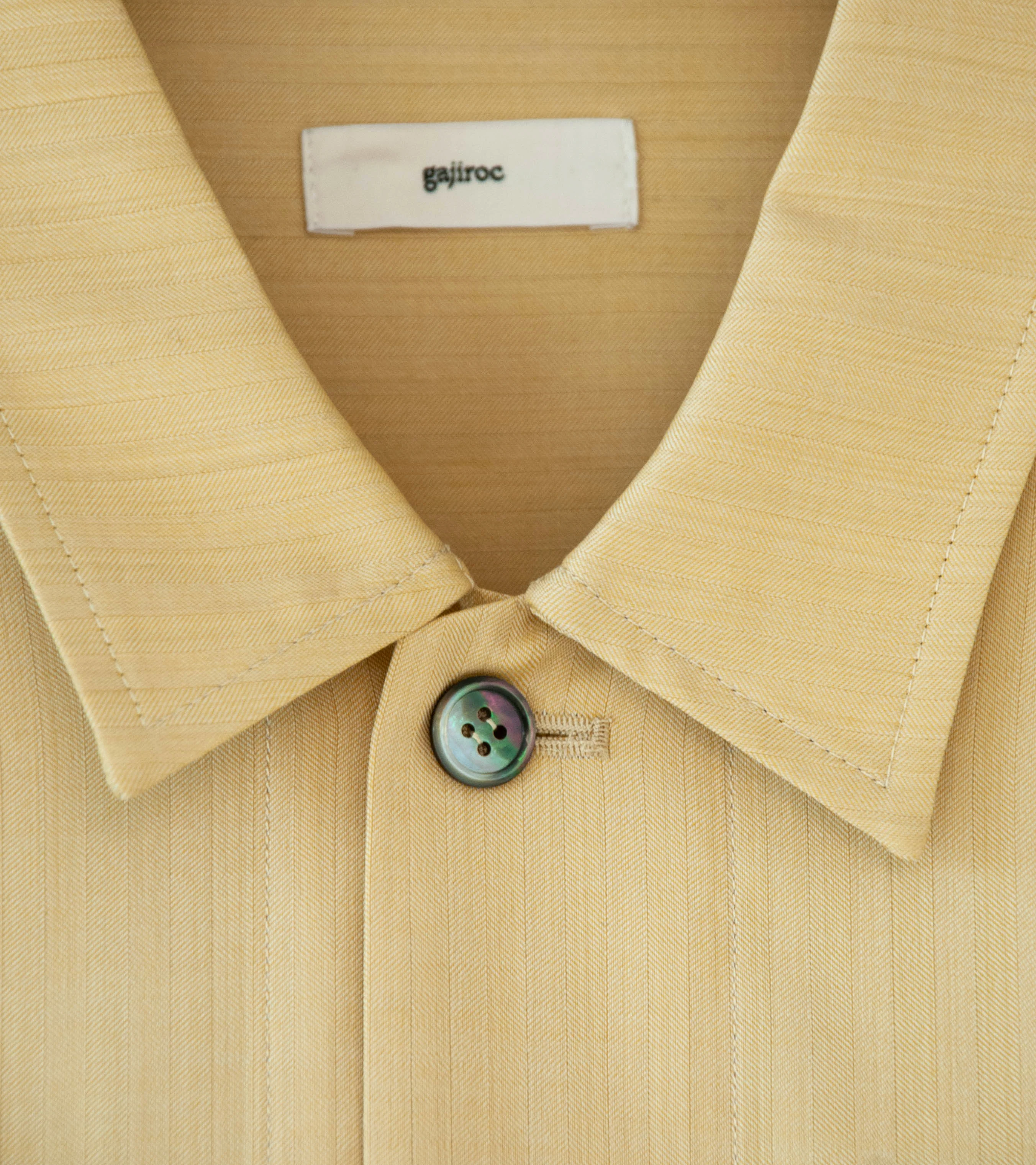 Gajiroc 'Wool Silk Three Pocket Shirt Jacket' (Yellow) - Image 7