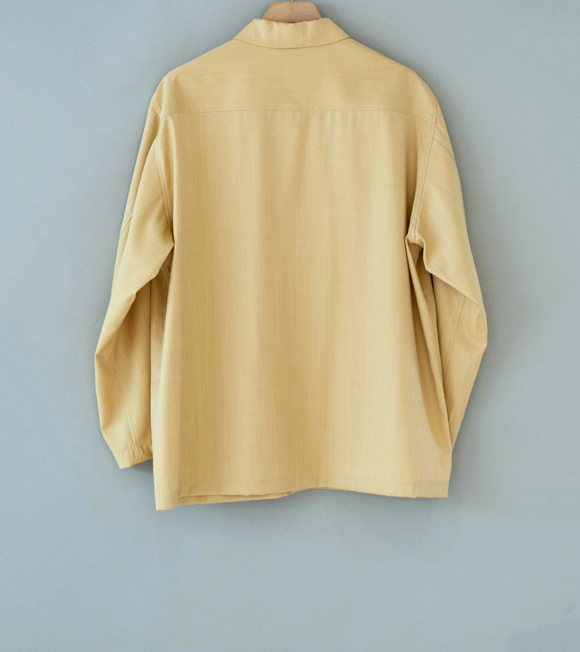 Gajiroc 'Wool Silk Three Pocket Shirt Jacket' (Yellow) - Image 8