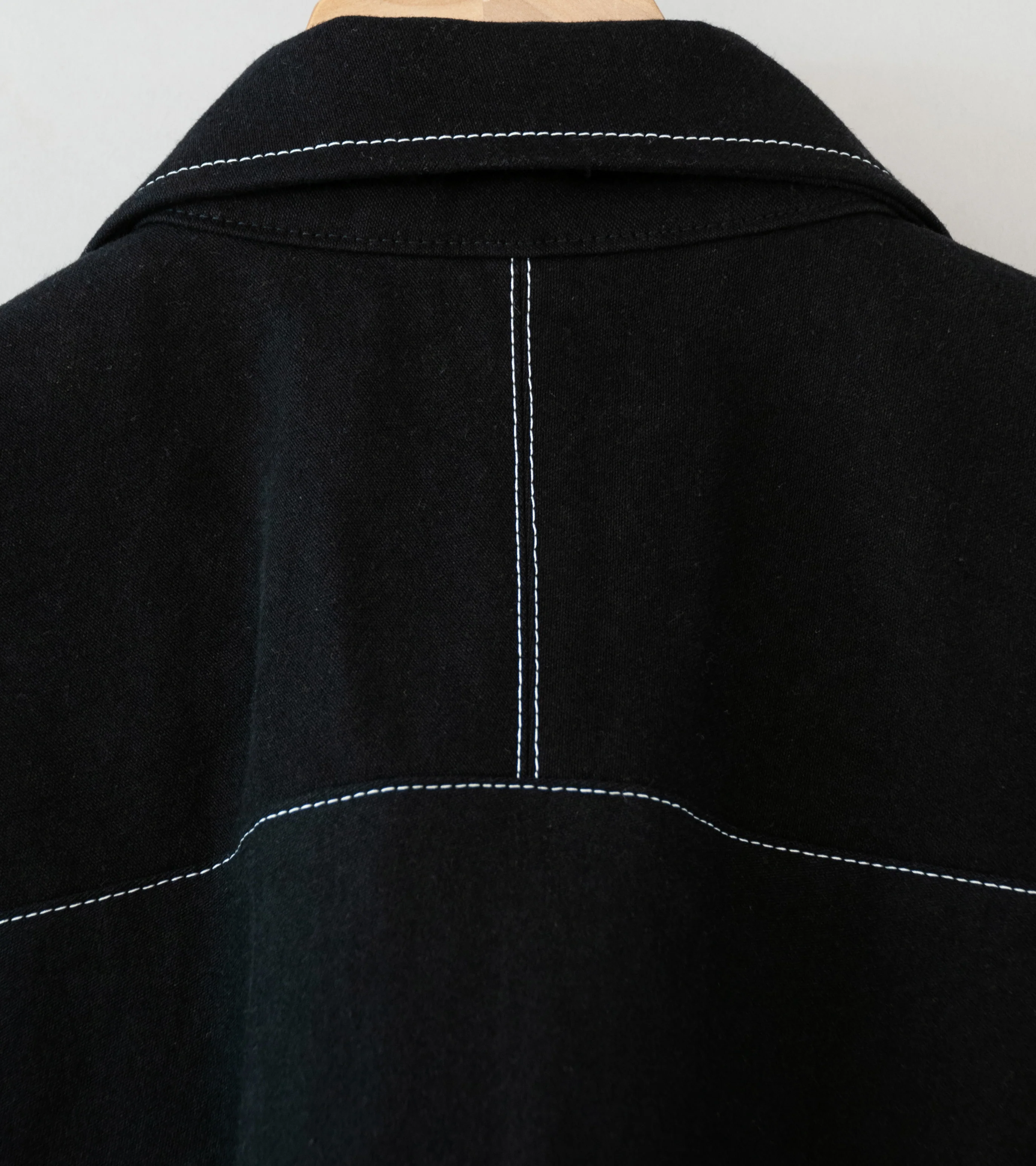 GILDA 'Jacket #1' (Black Moleskin w/ Contrast Stitching) - Image 10
