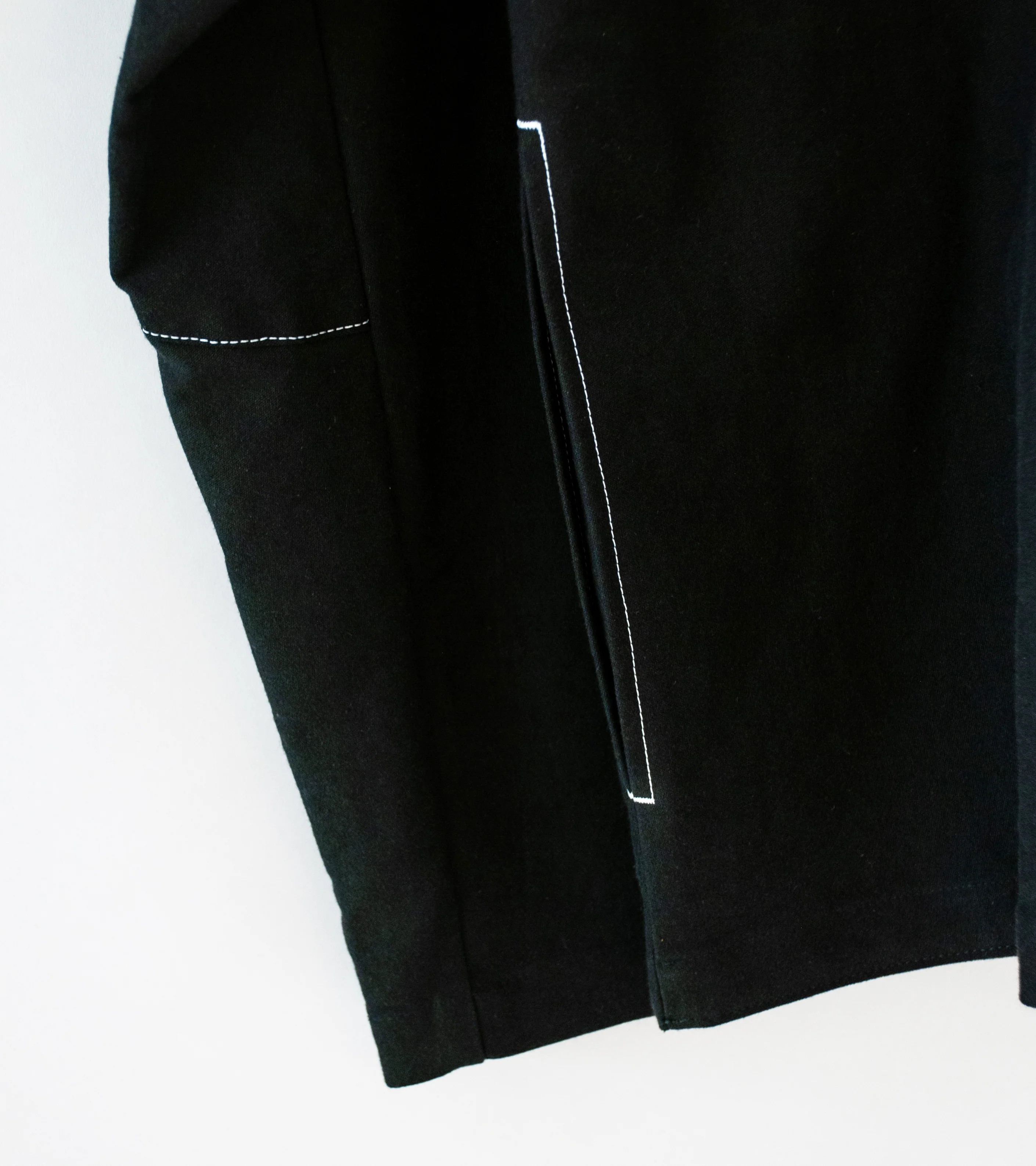 GILDA 'Jacket #1' (Black Moleskin w/ Contrast Stitching) - Image 11