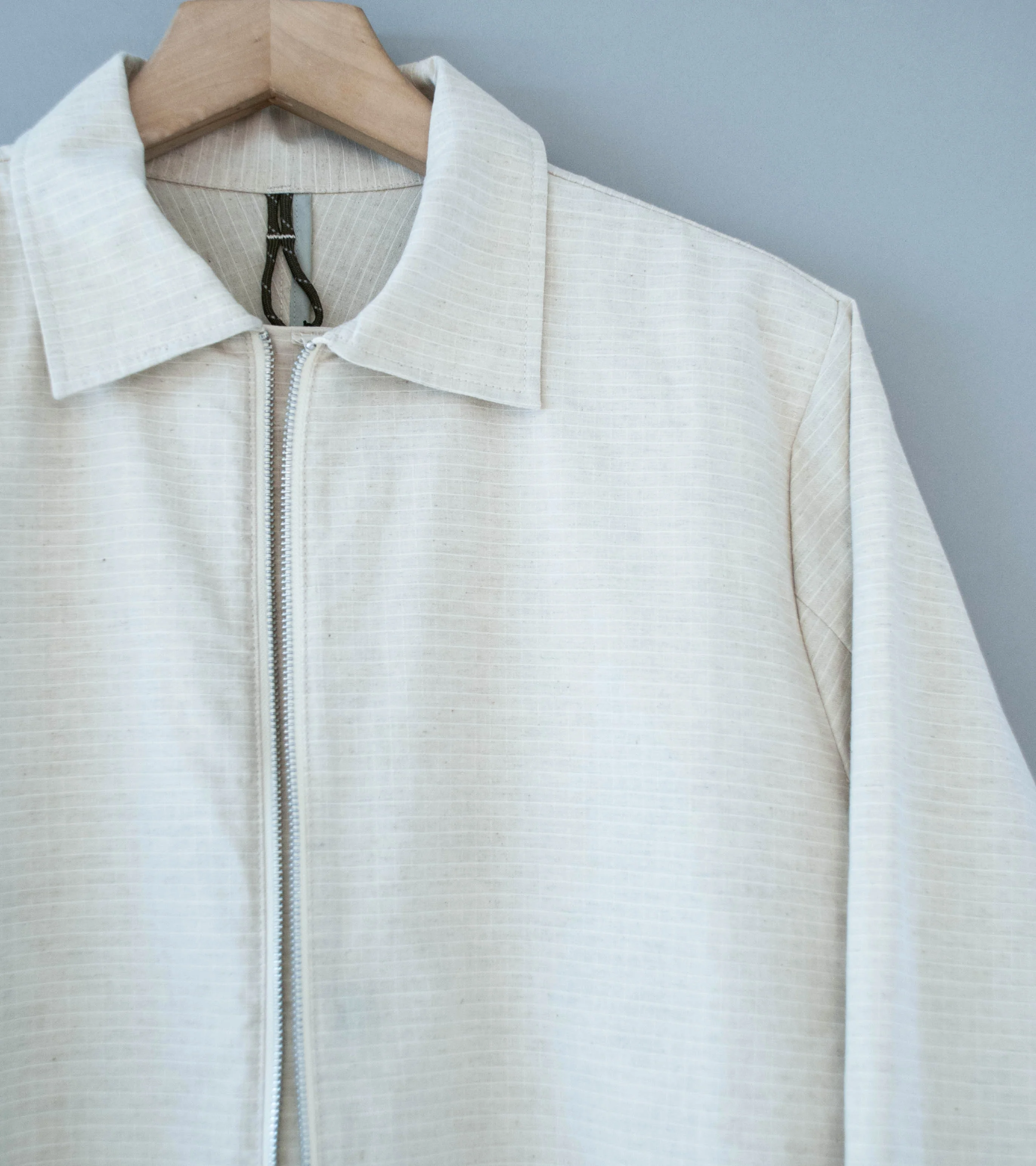 GILDA 'Jacket #1' (Oatmeal Cotton Hemp Ripstop) - Image 3