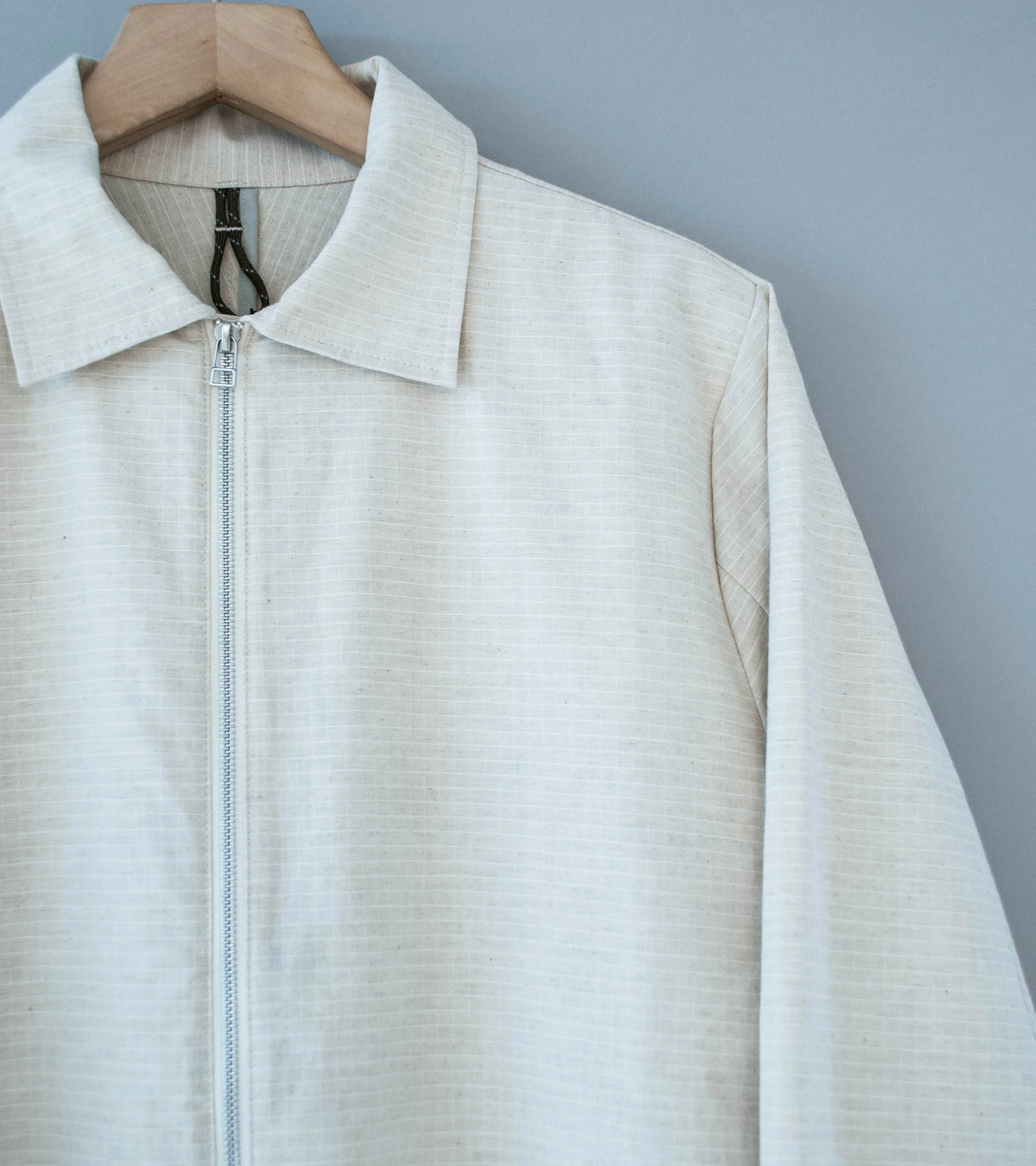 GILDA 'Jacket #1' (Oatmeal Cotton Hemp Ripstop) - Image 4