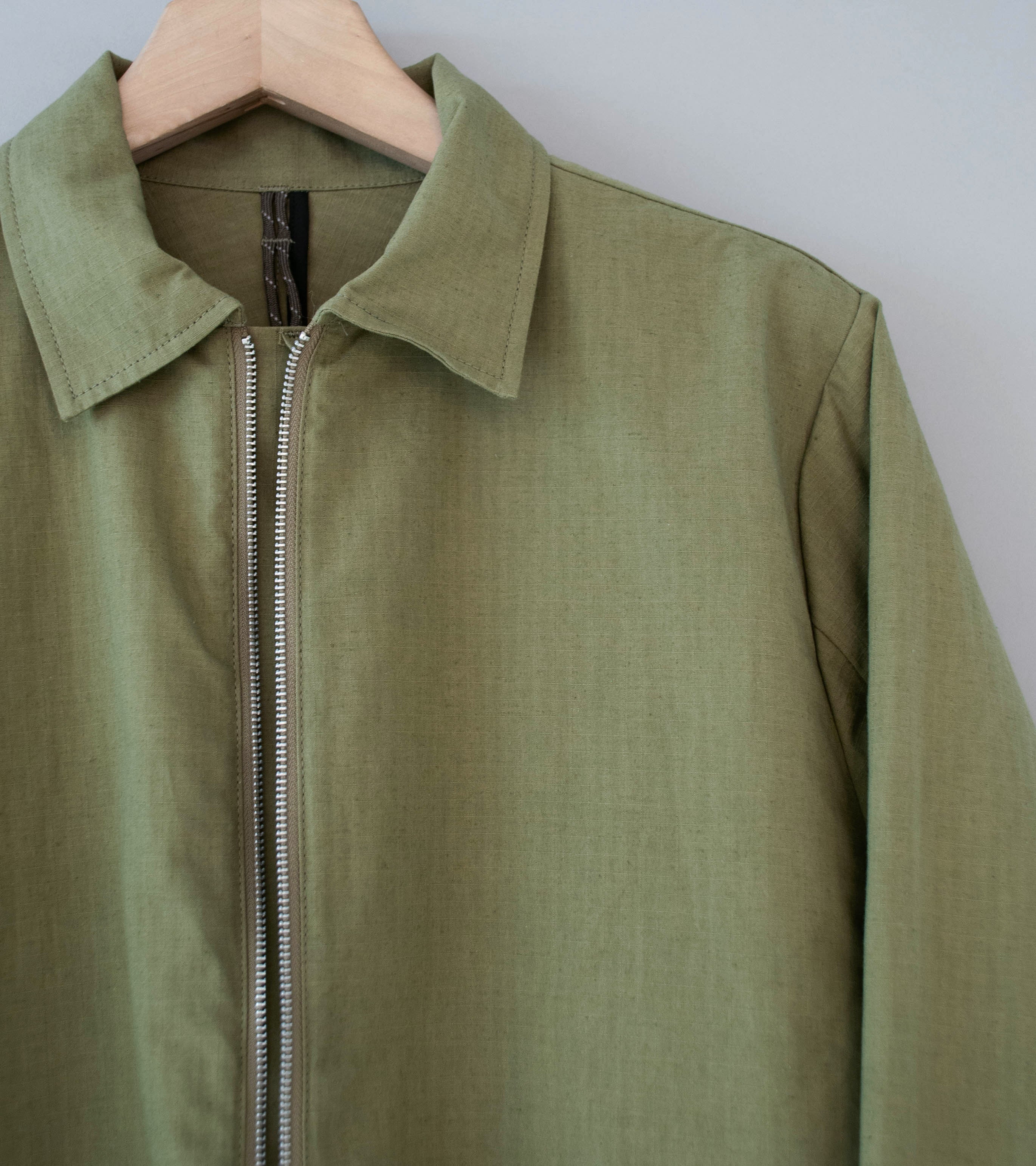 GILDA 'Jacket #1' (Olive Cotton Hemp Ripstop) - Image 3