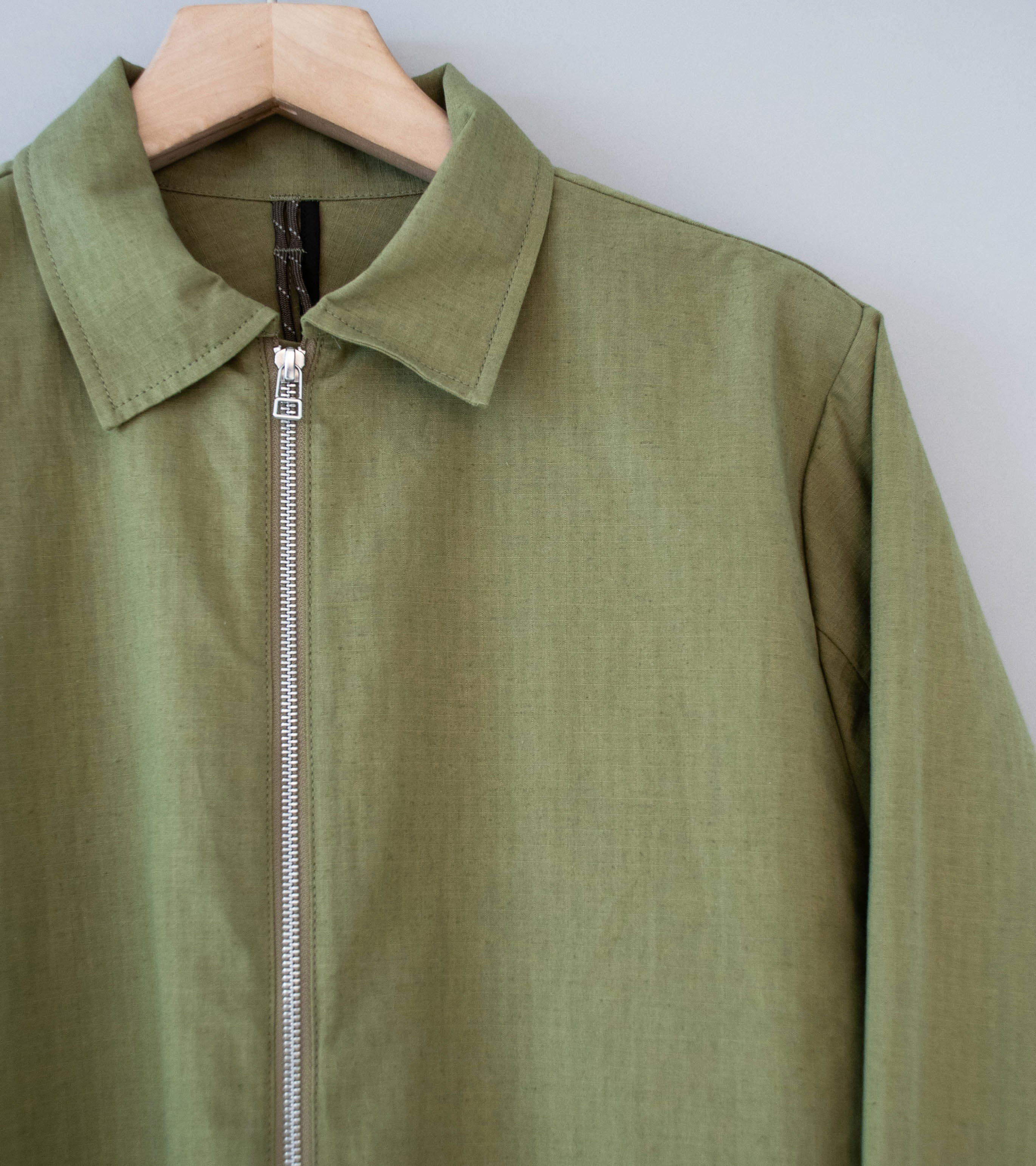 GILDA 'Jacket #1' (Olive Cotton Hemp Ripstop) - Image 4