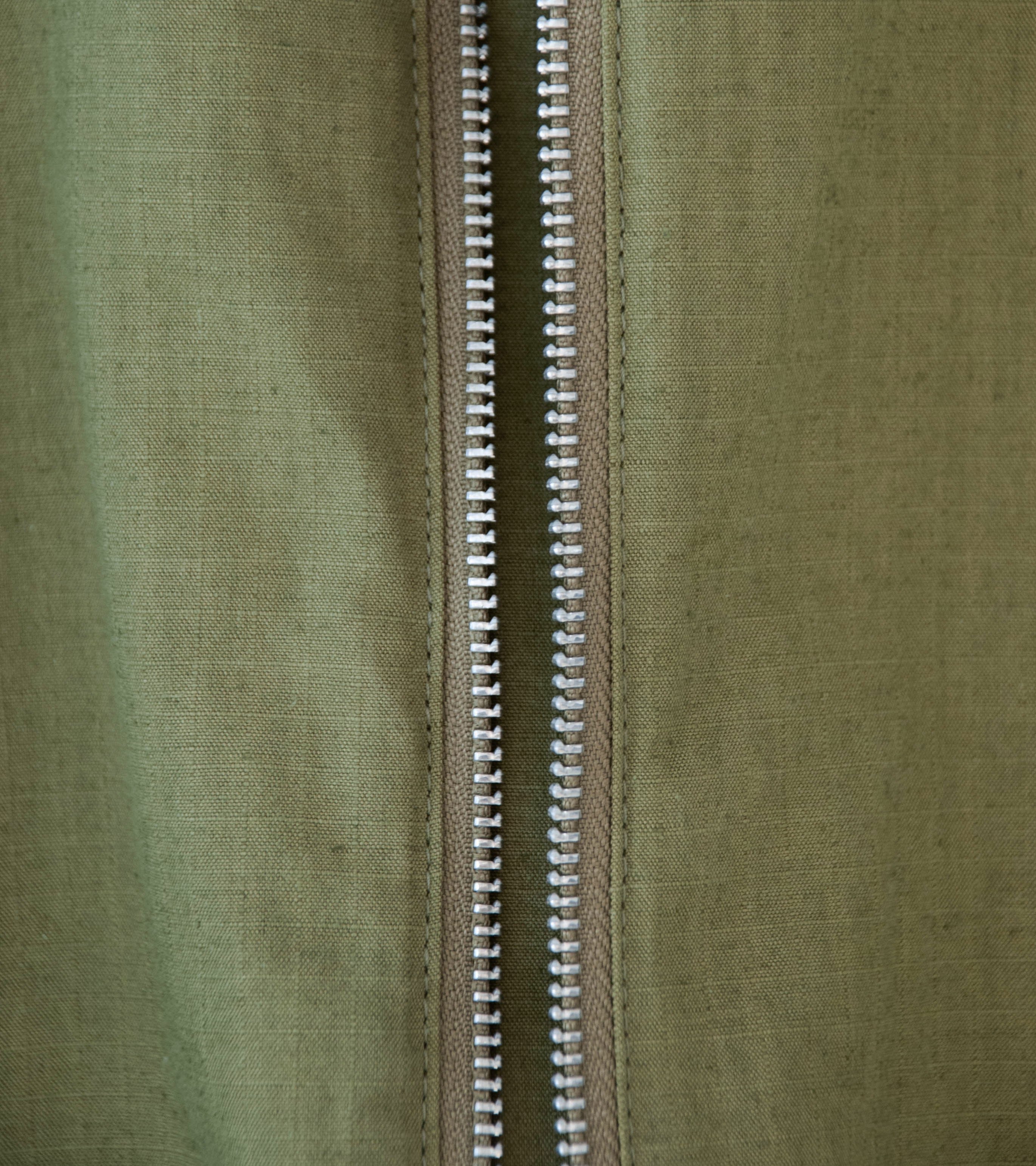 GILDA 'Jacket #1' (Olive Cotton Hemp Ripstop) - Image 6