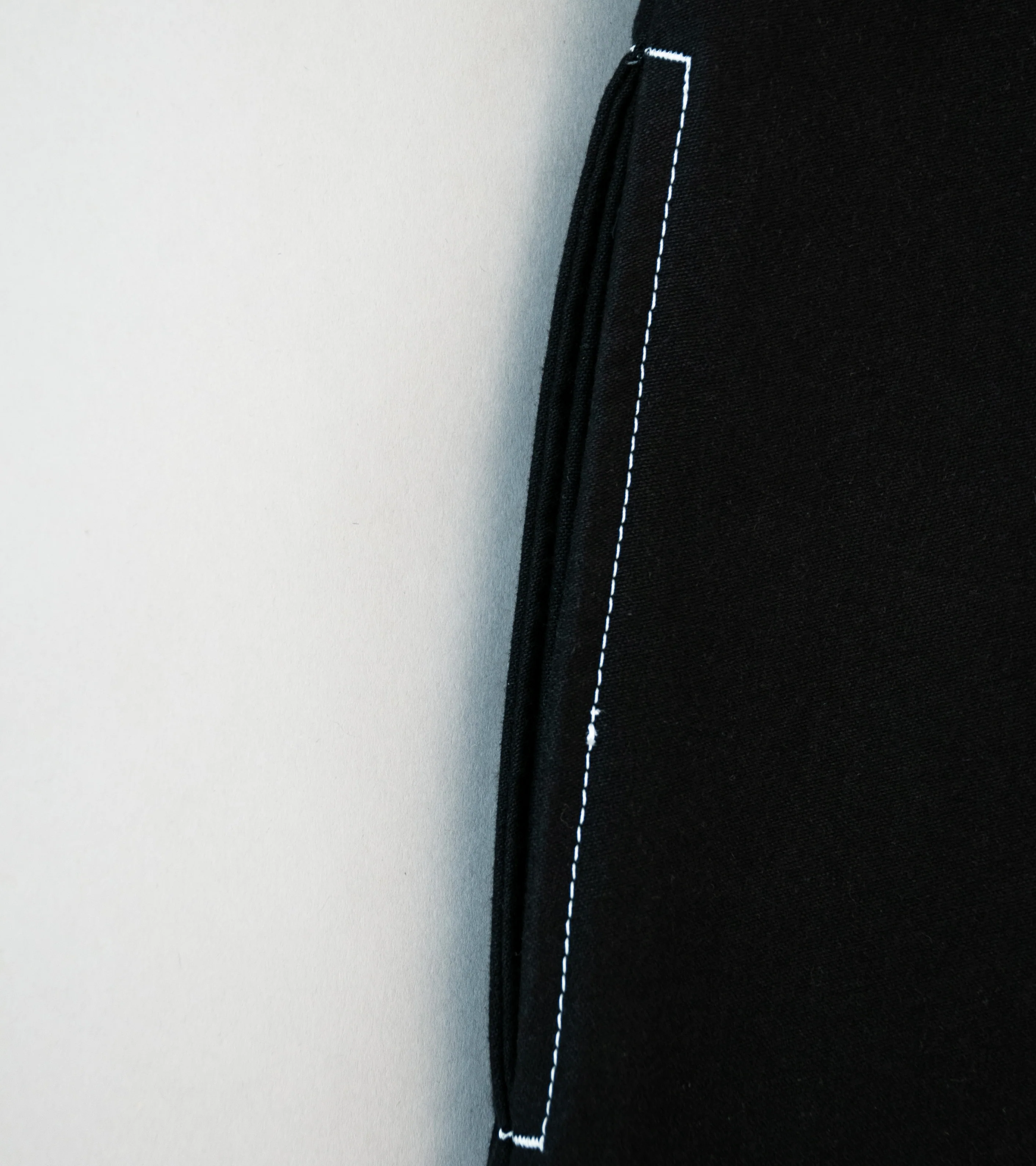 GILDA 'Pant #1' (Black Moleskin w/ Contrast Stitching) - Image 3
