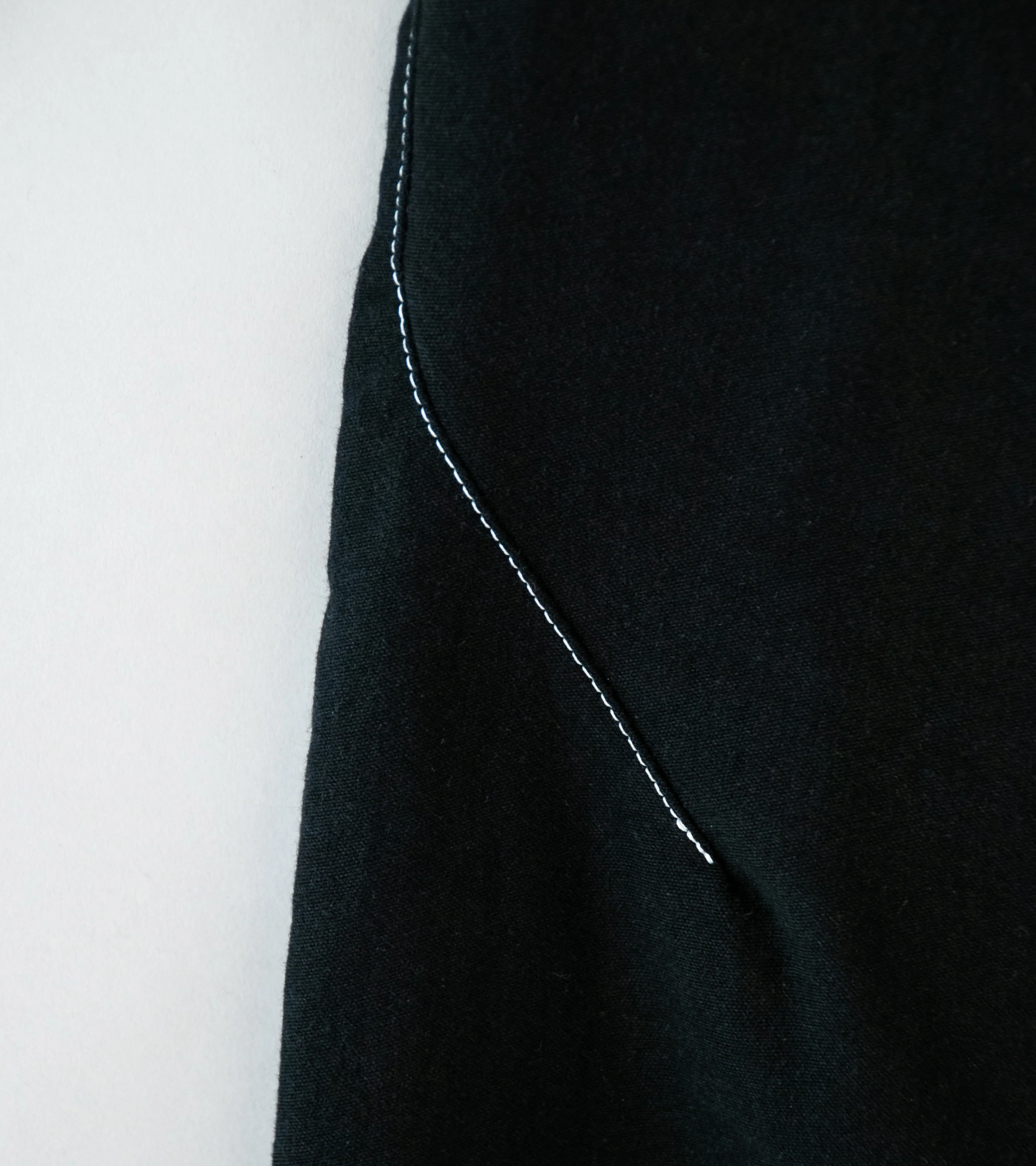 GILDA 'Pant #1' (Black Moleskin w/ Contrast Stitching) - Image 4