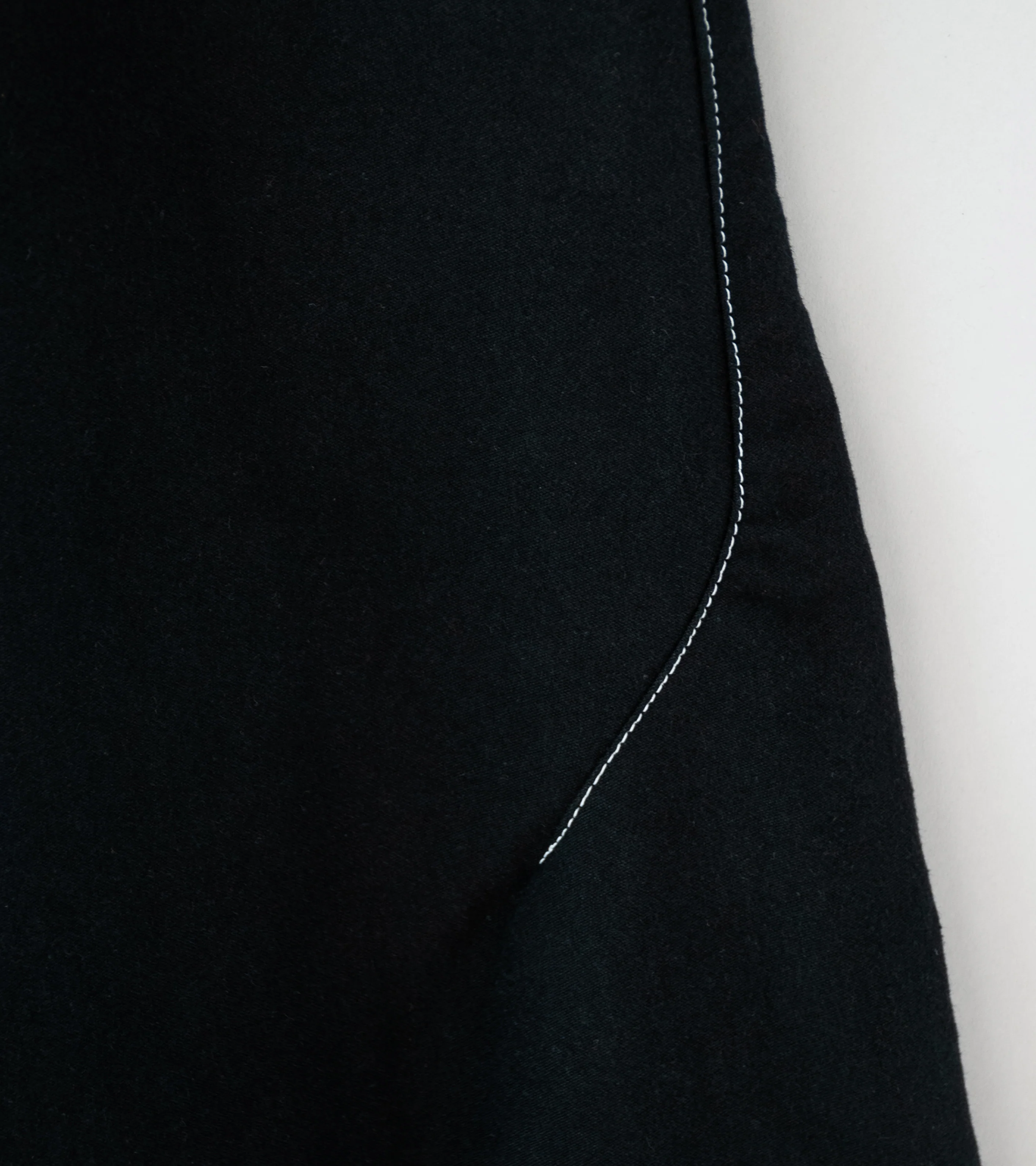 GILDA 'Pant #1' (Black Moleskin w/ Contrast Stitching) - Image 7