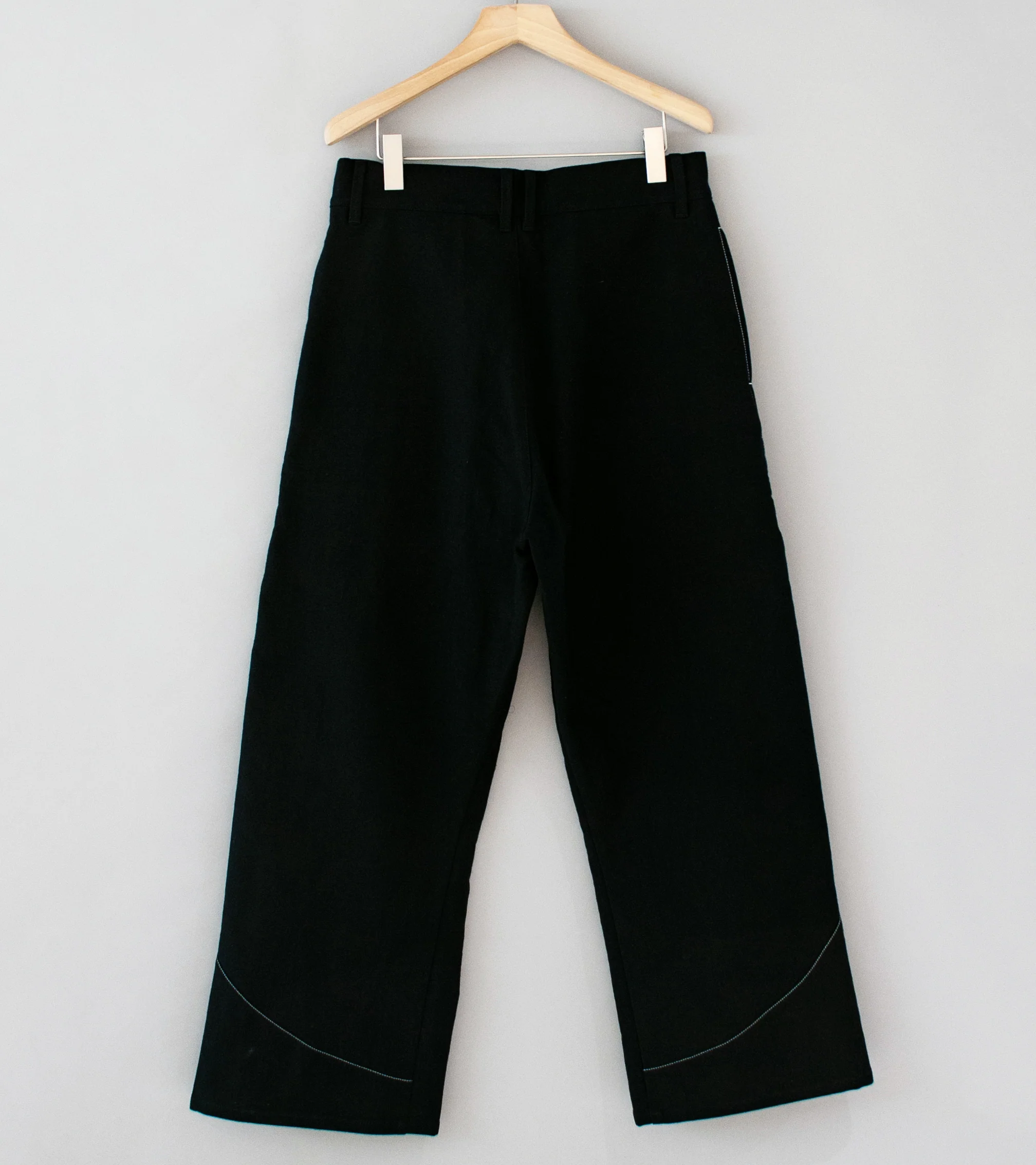 GILDA 'Pant #1' (Black Moleskin w/ Contrast Stitching) - Image 8