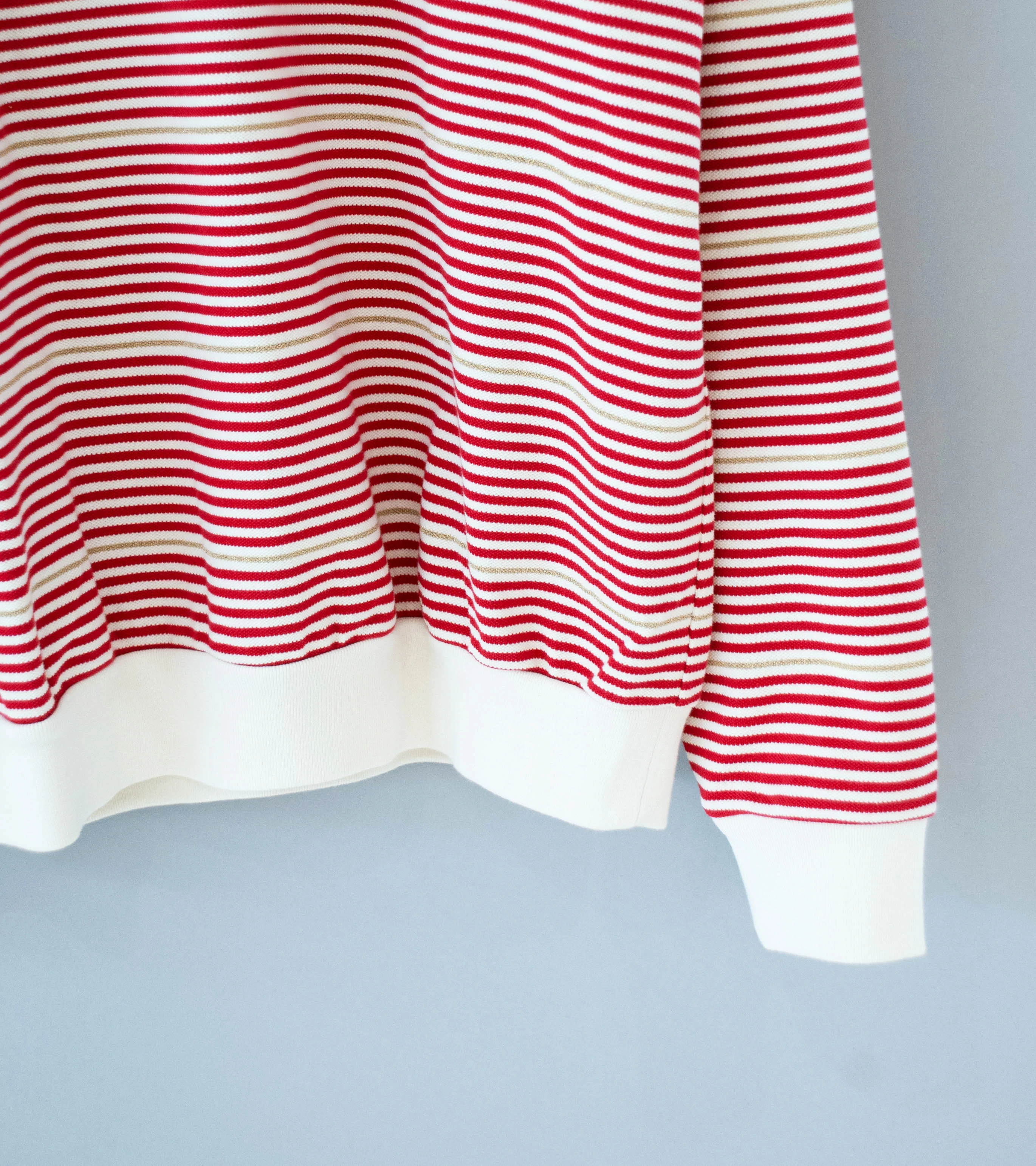 Gurank 'LS Border Polo Shirts' (Red) - Image 3