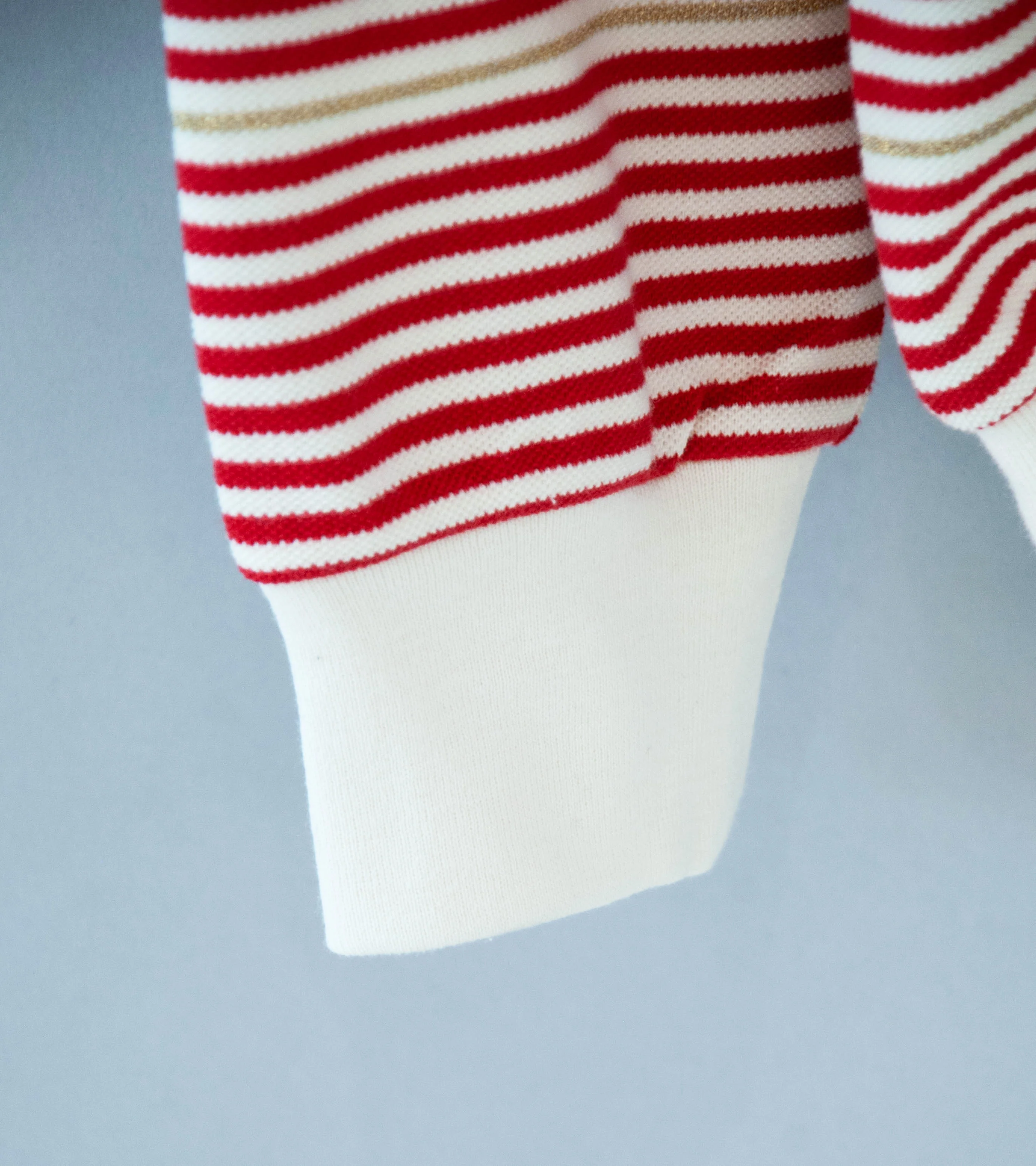 Gurank 'LS Border Polo Shirts' (Red) - Image 4