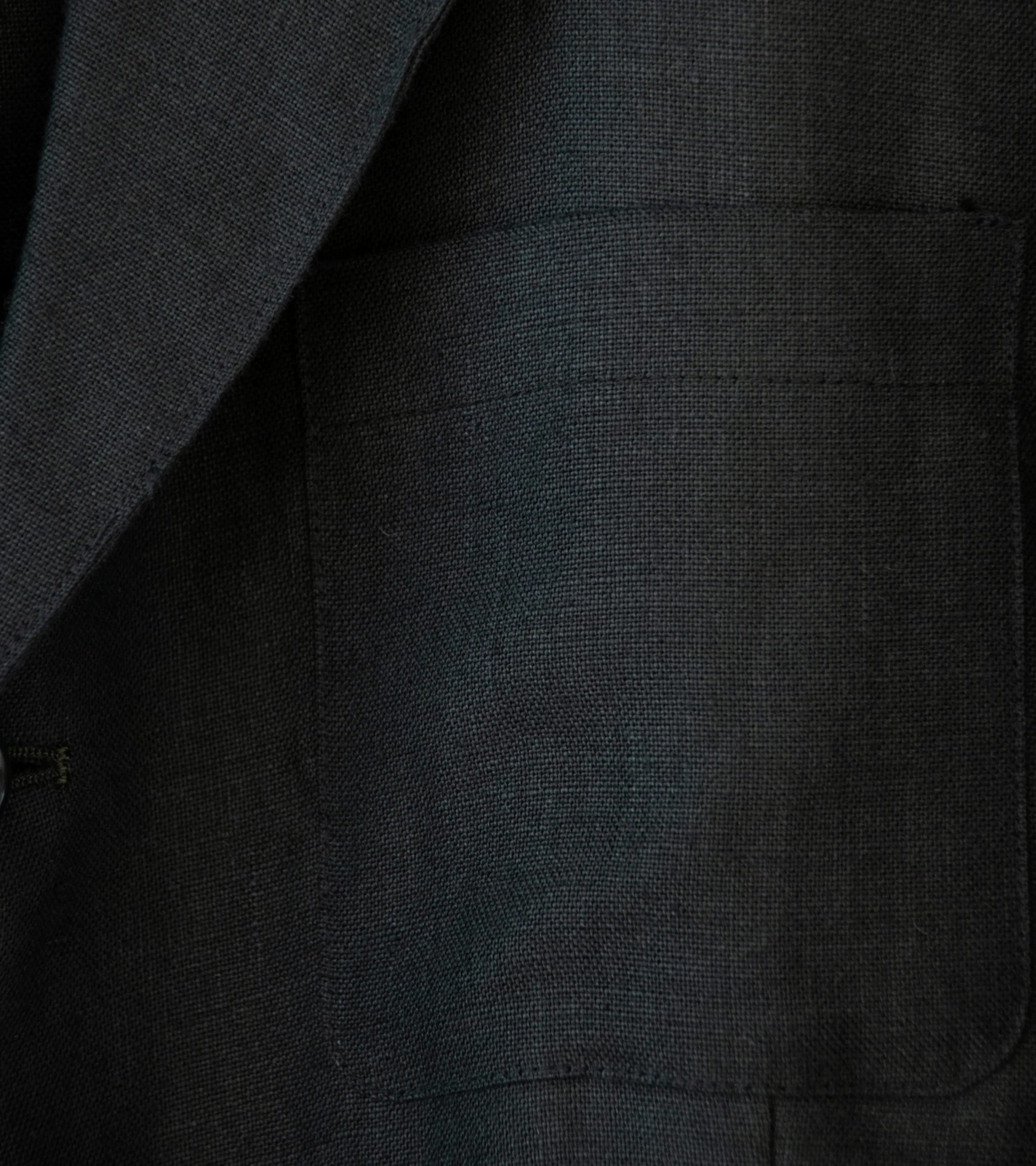 James Coward 'Carry On Jacket' (Black Welterweight Belgian Linen) - Image 4