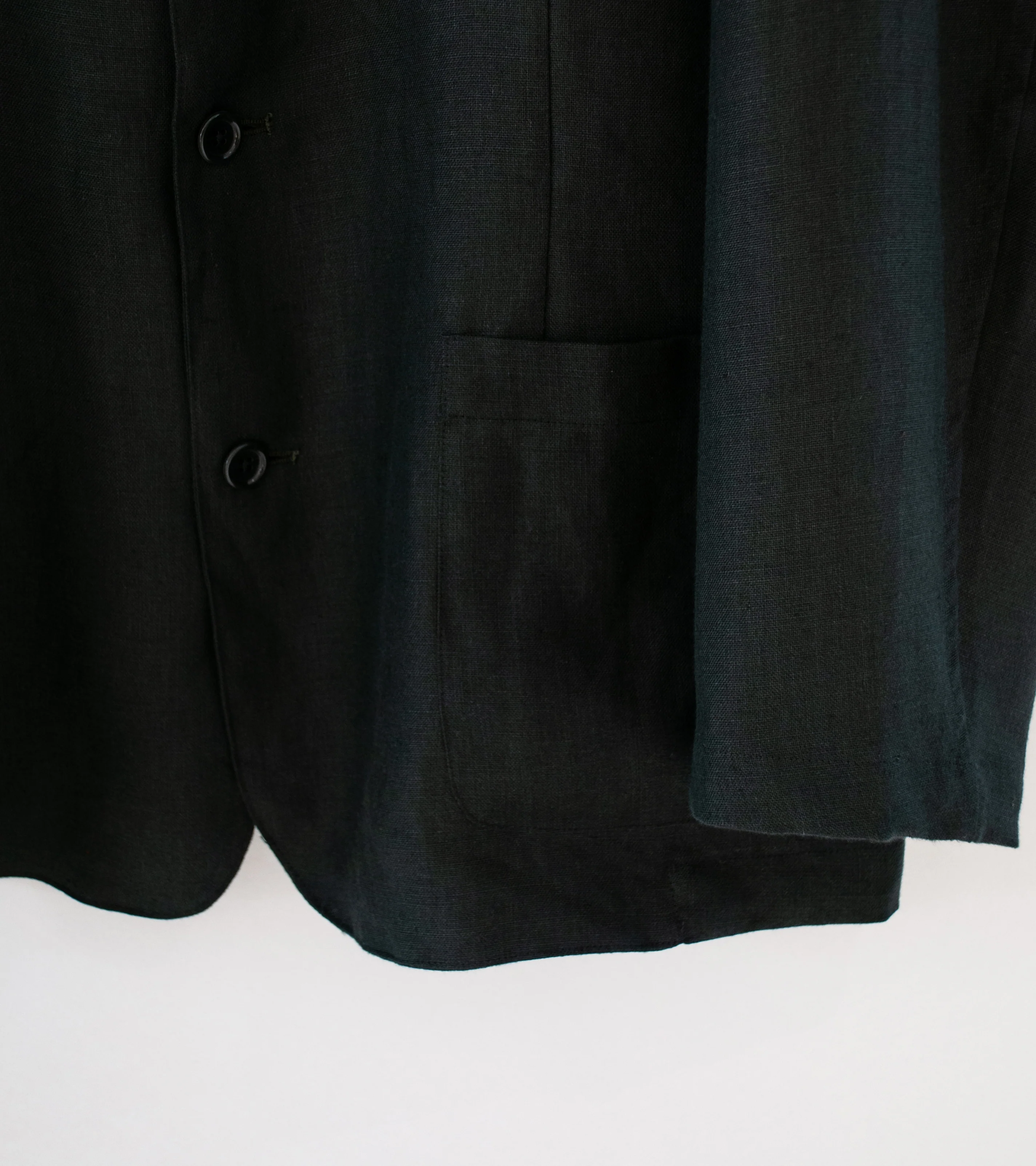 James Coward 'Carry On Jacket' (Black Welterweight Belgian Linen) - Image 5