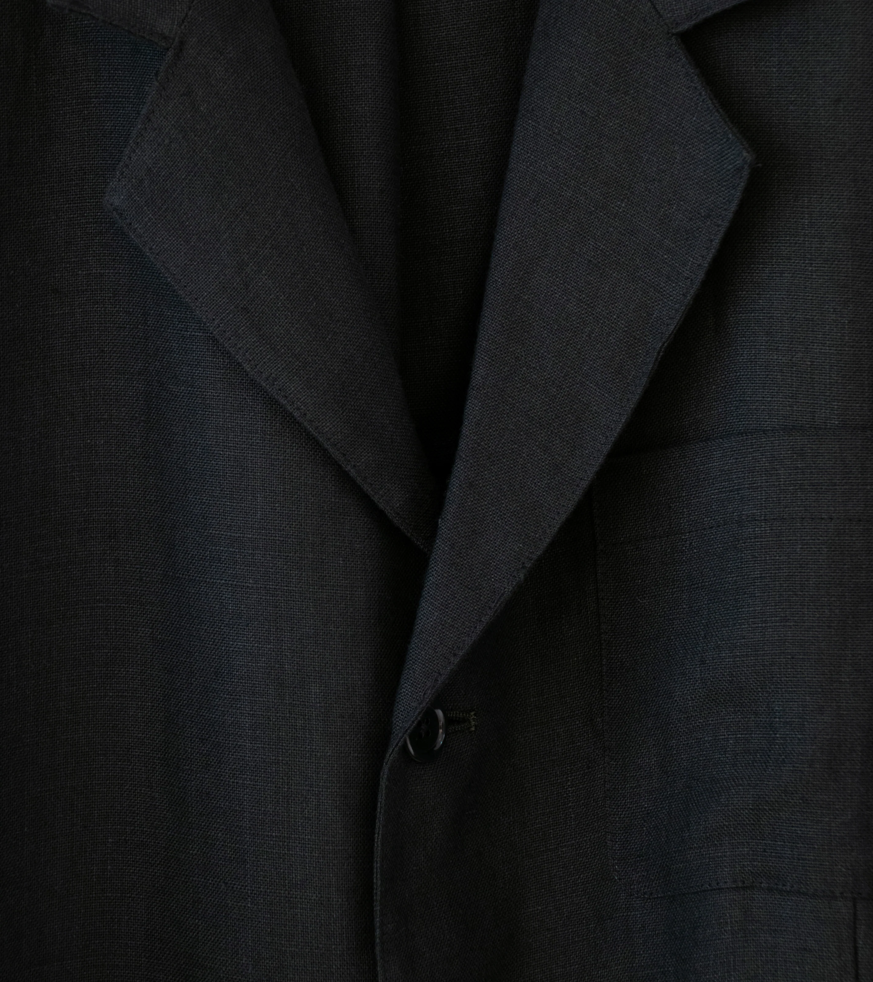 James Coward 'Carry On Jacket' (Black Welterweight Belgian Linen) - Image 7