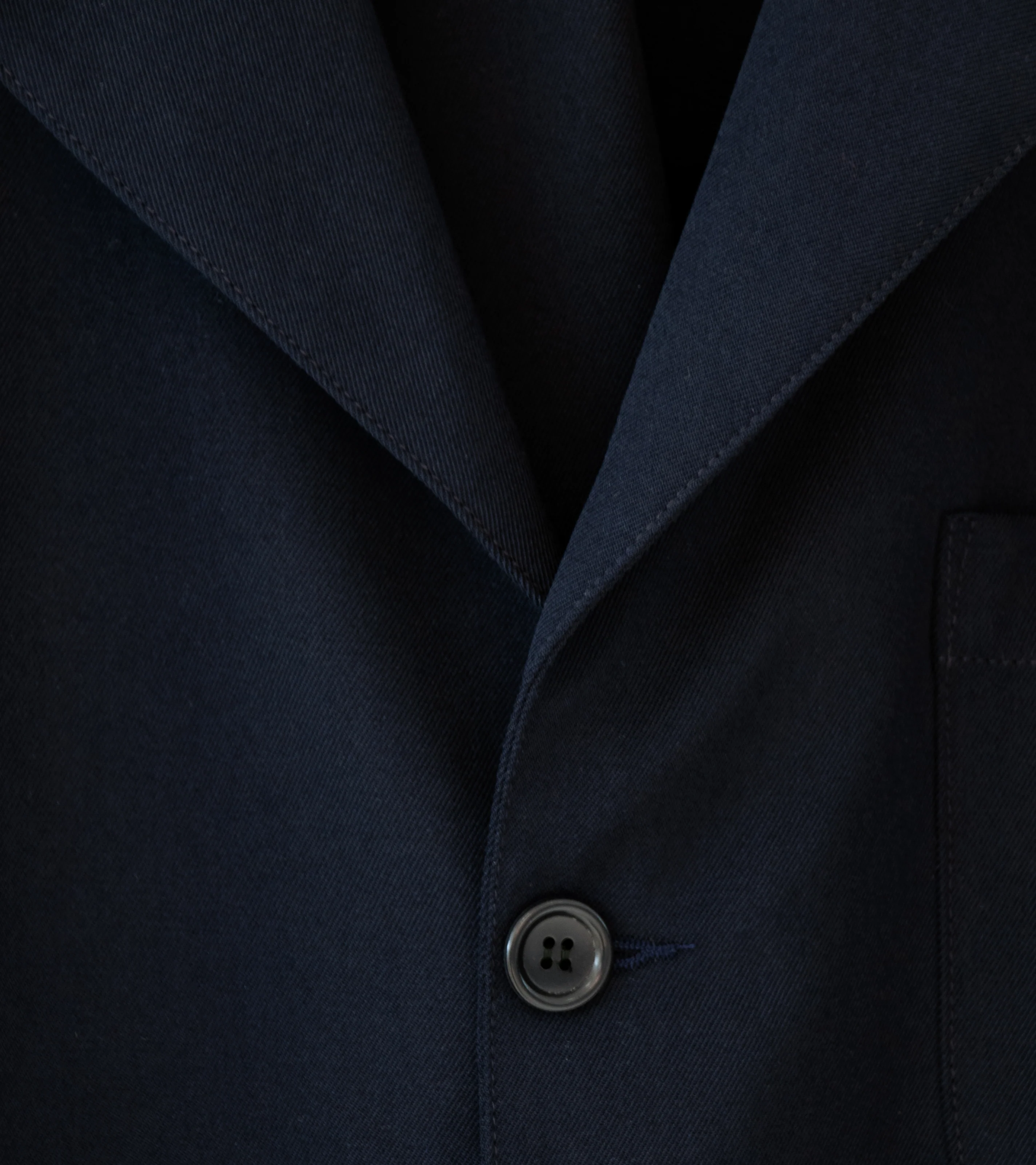 James Coward 'Carry On Jacket' (Dark Navy Wool Gabardine) - Image 5