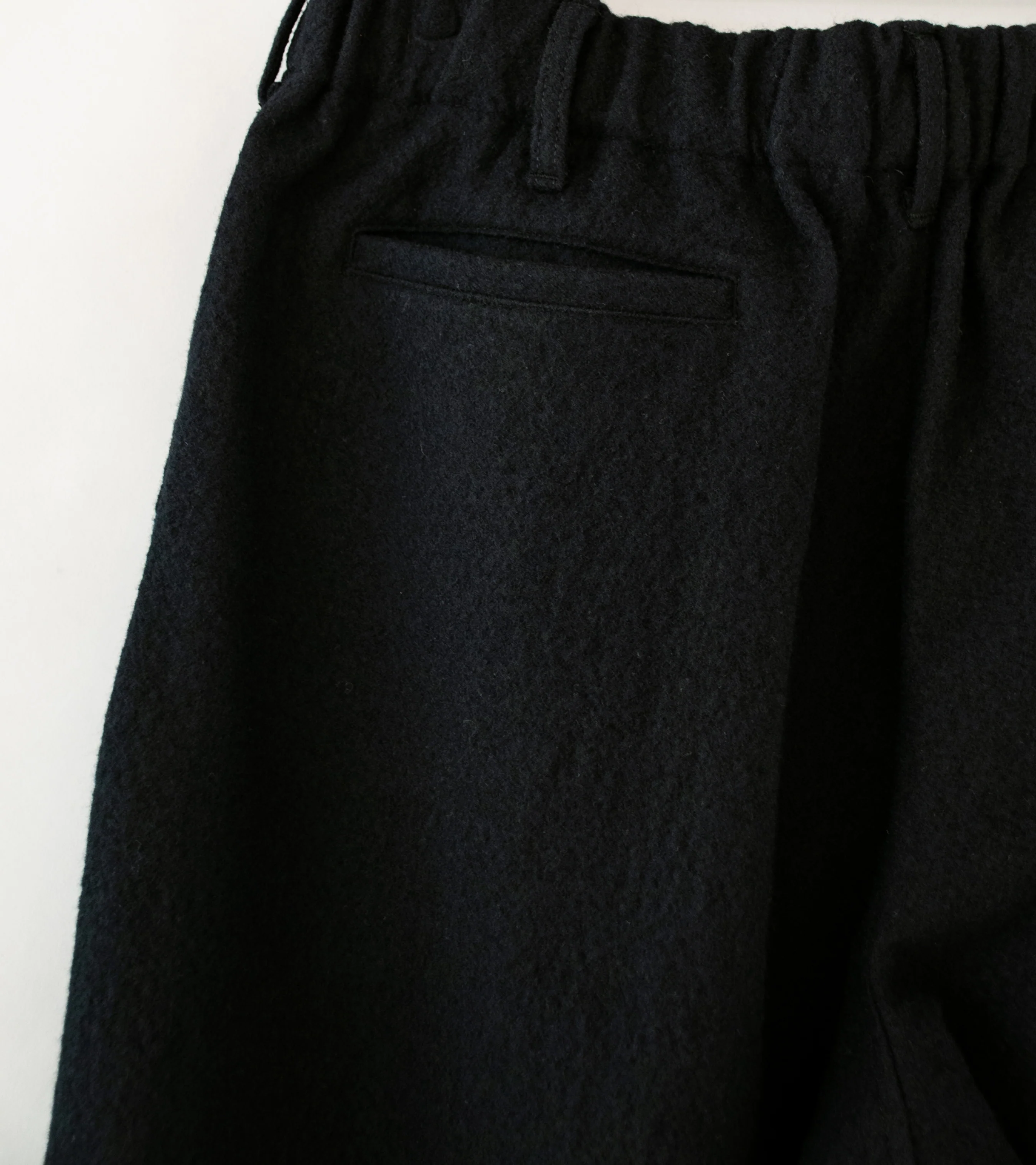 James Coward 'Carry On Pant' (Black Wool Flannel) - Image 4
