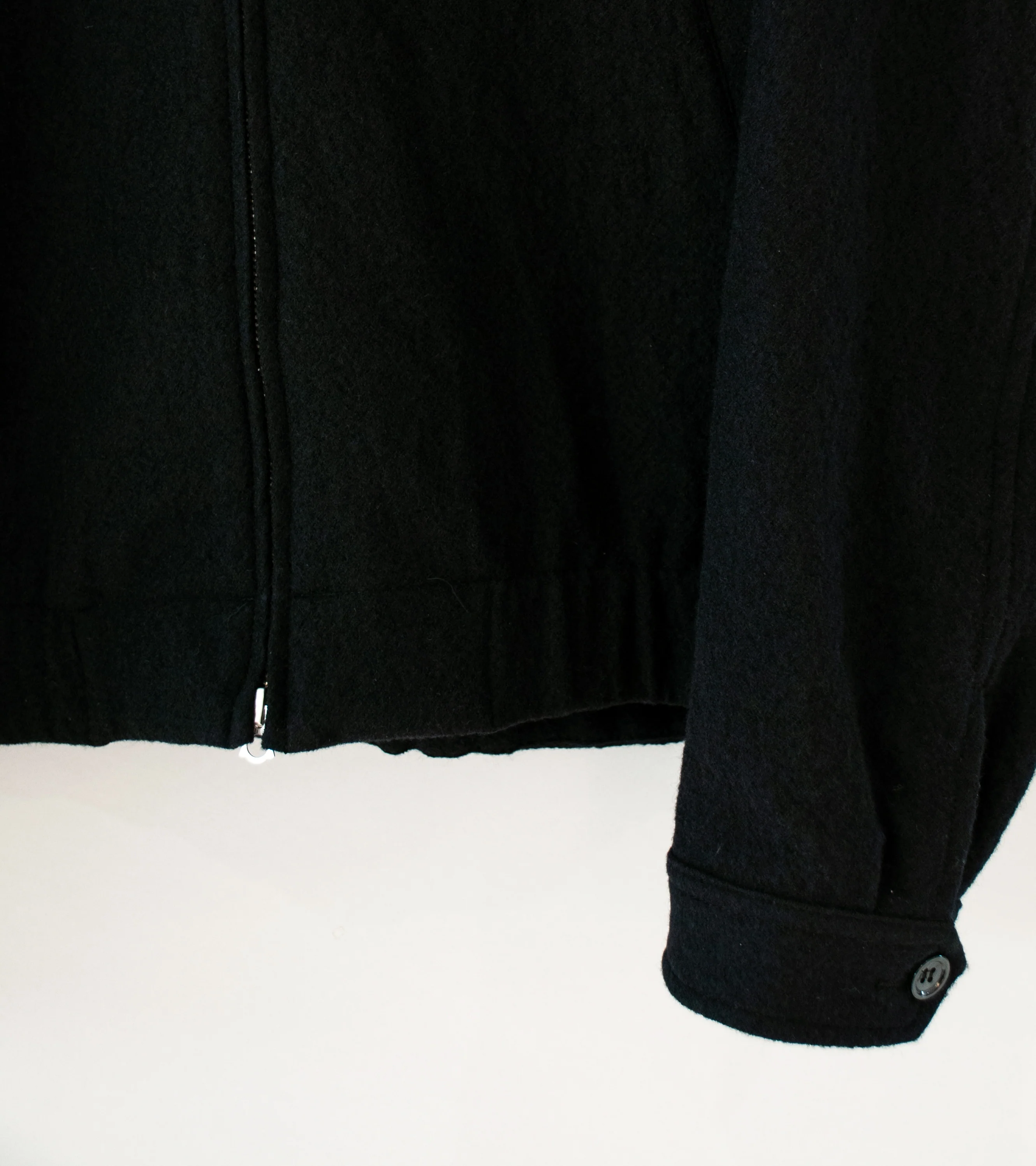 James Coward 'Machine Jacket' (Black Wool Flannel) - Image 3