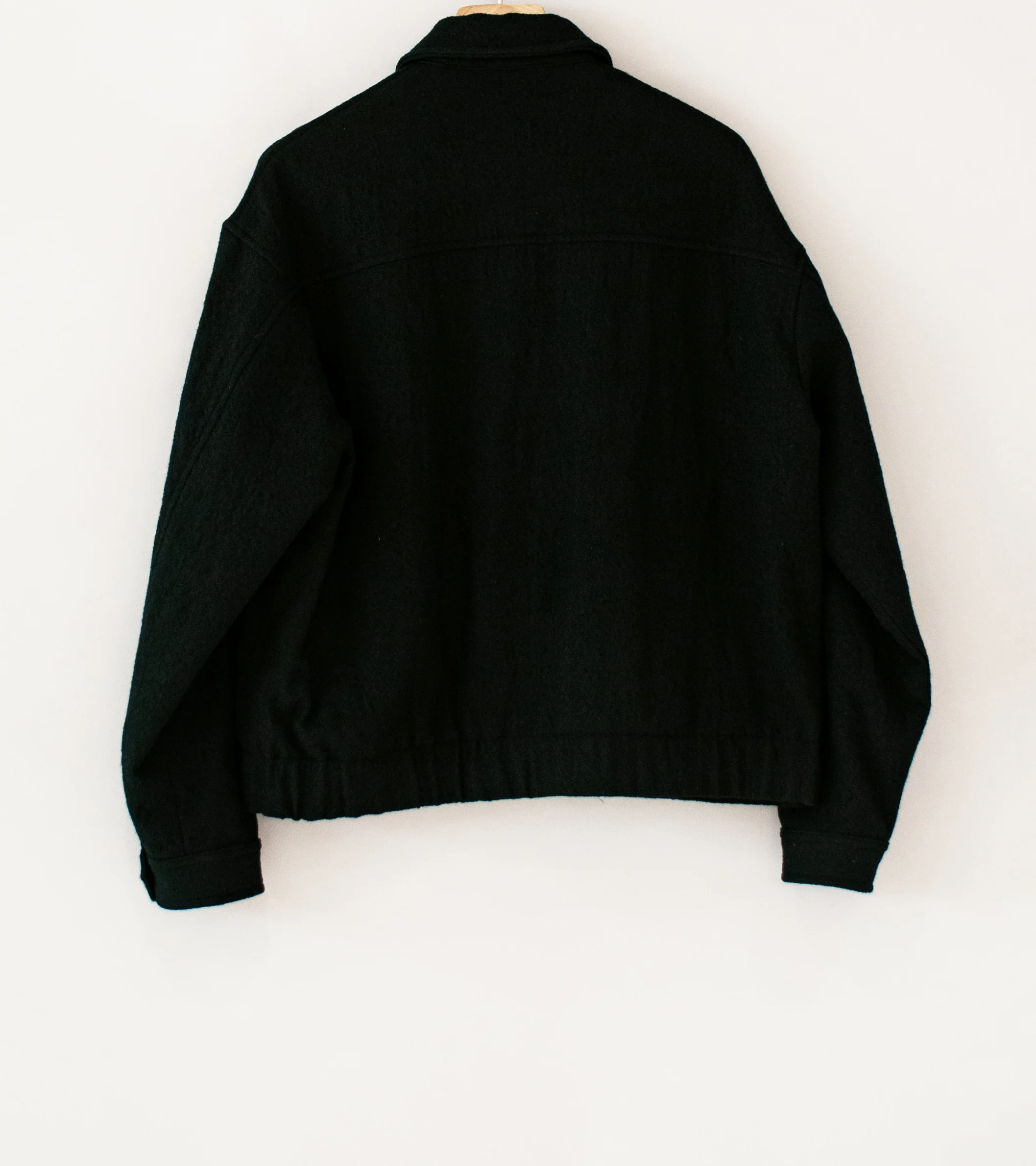 James Coward 'Machine Jacket' (Black Wool Flannel) - Image 6
