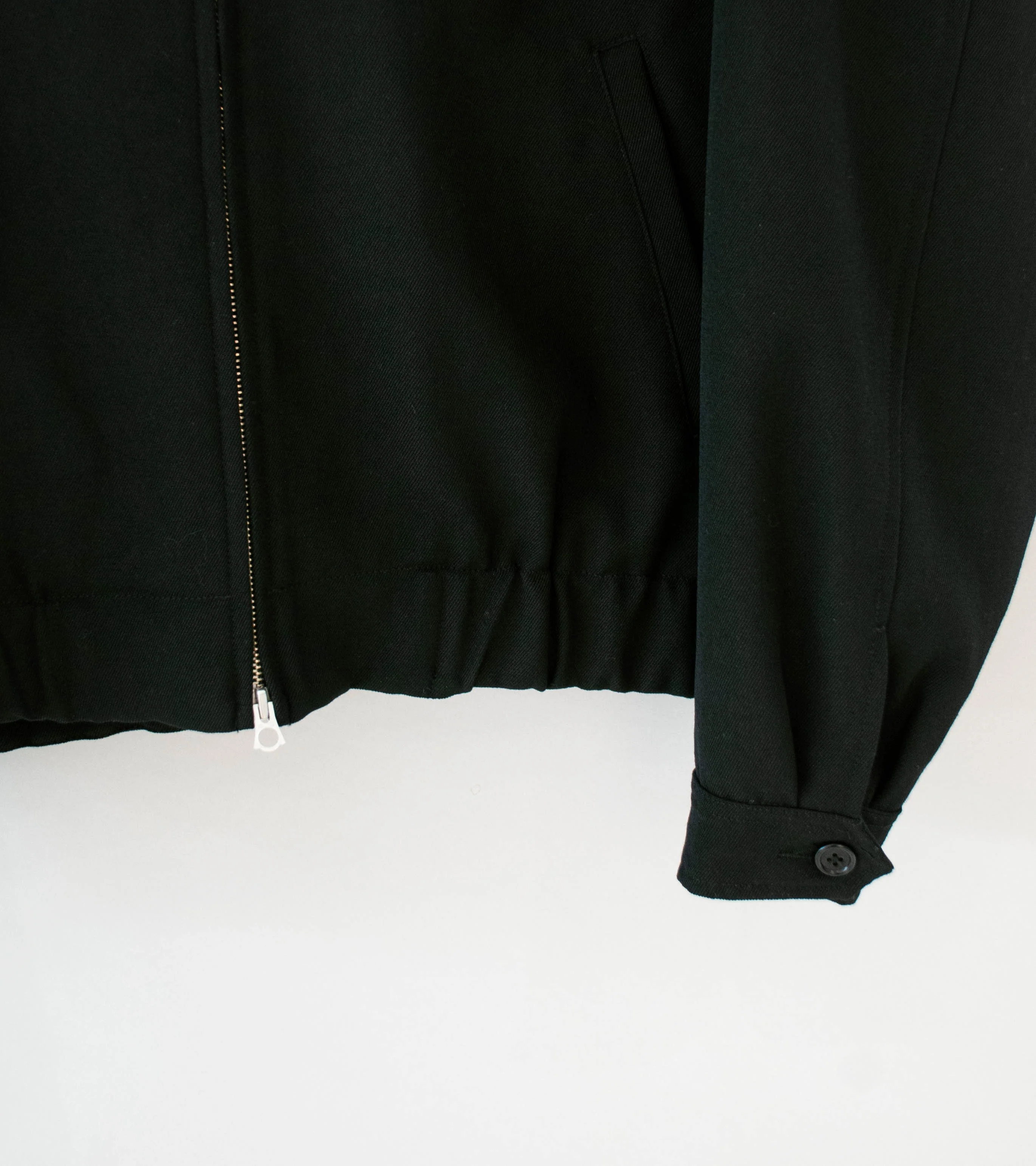 James Coward 'Machine Jacket' (Black Wool Gabardine) - Image 3
