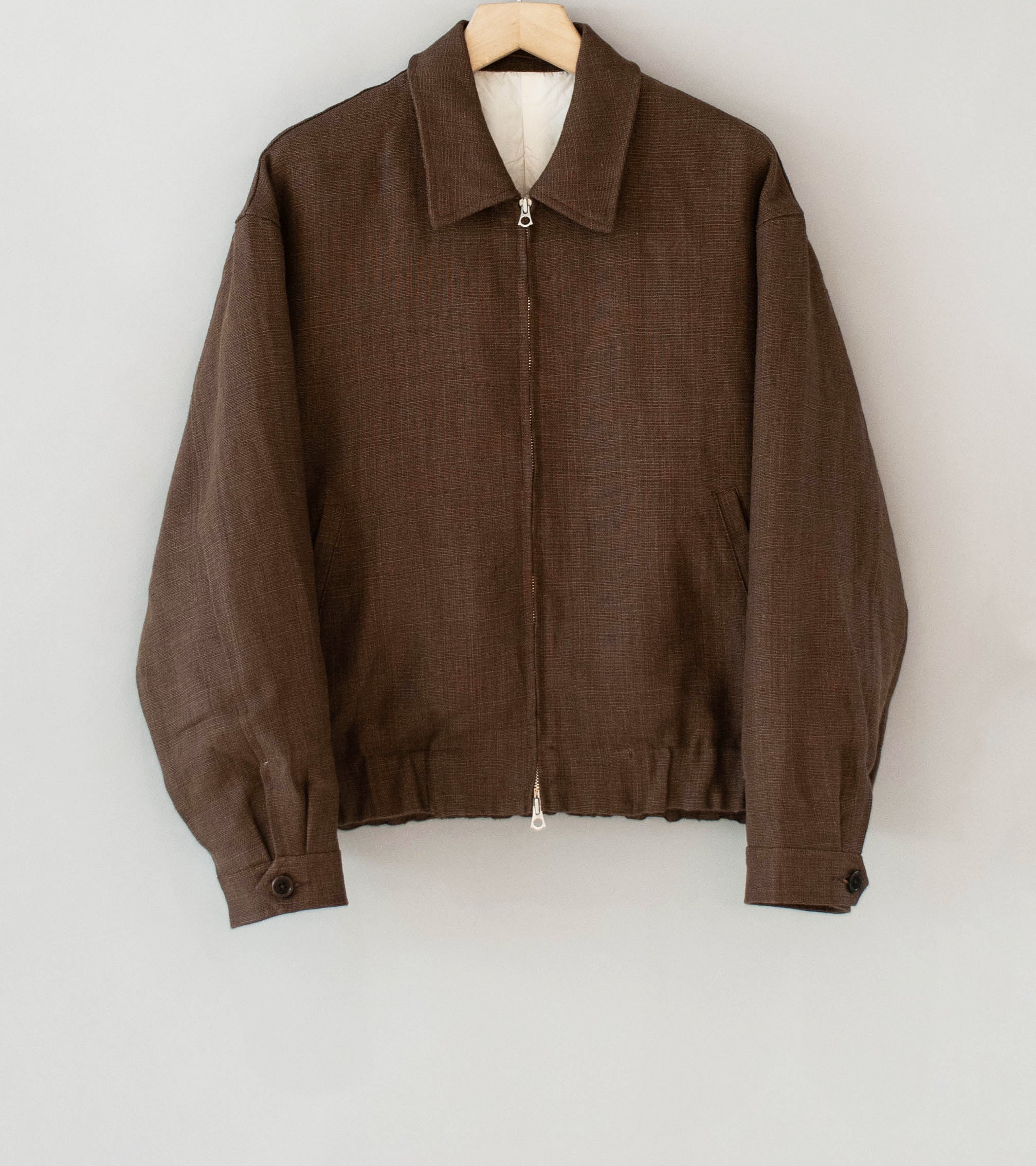 James Coward 'Machine Jacket' (Brown Belgian Linen)