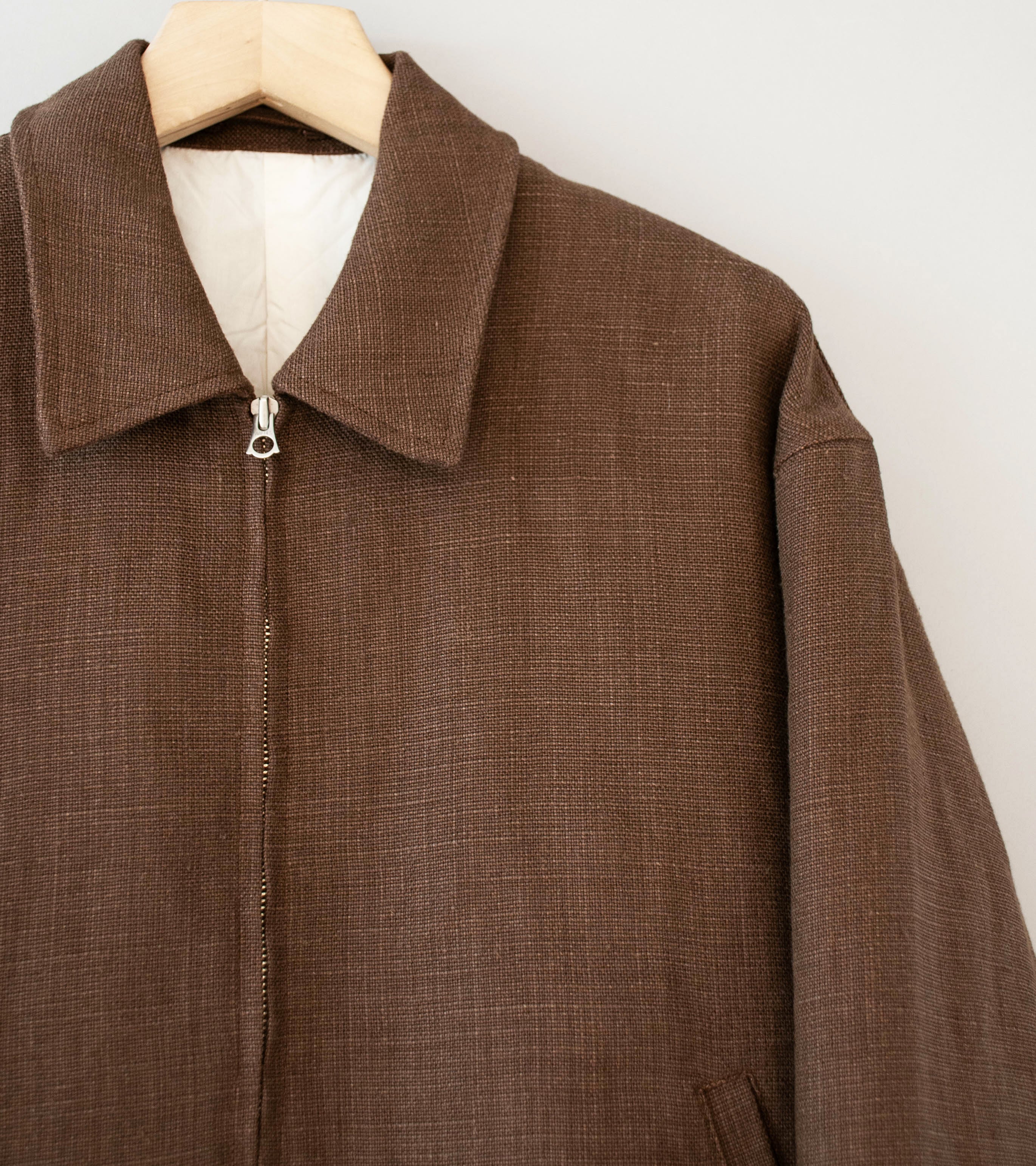 James Coward 'Machine Jacket' (Brown Belgian Linen) - Image 2