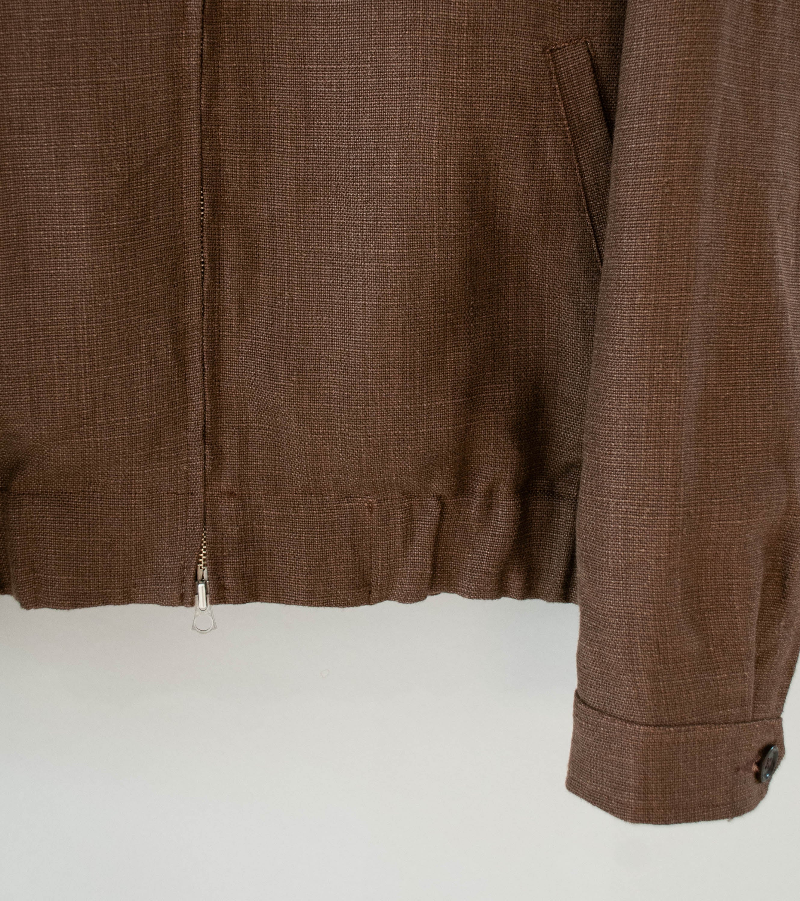 James Coward 'Machine Jacket' (Brown Belgian Linen) - Image 3
