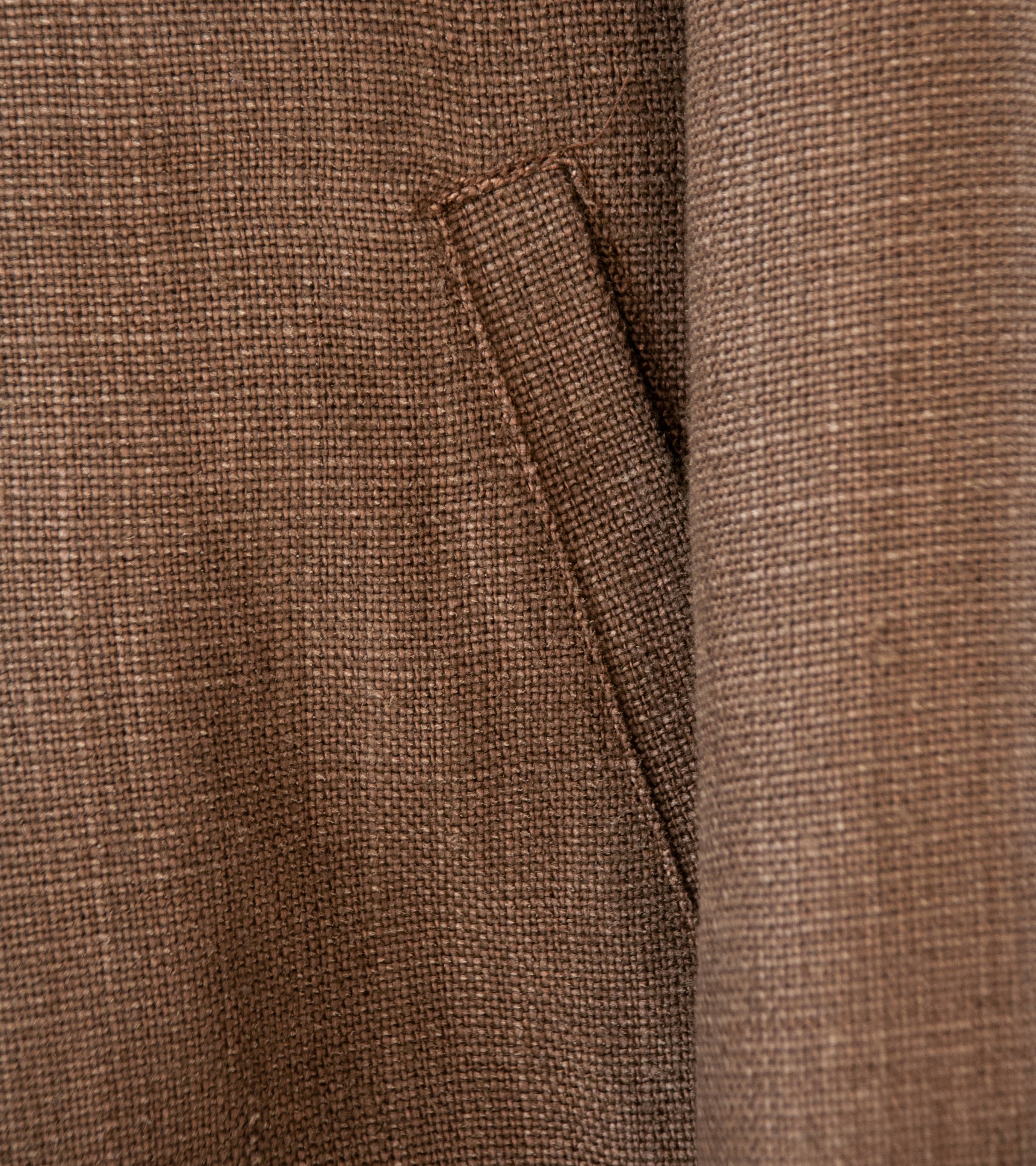 James Coward 'Machine Jacket' (Brown Belgian Linen) - Image 4