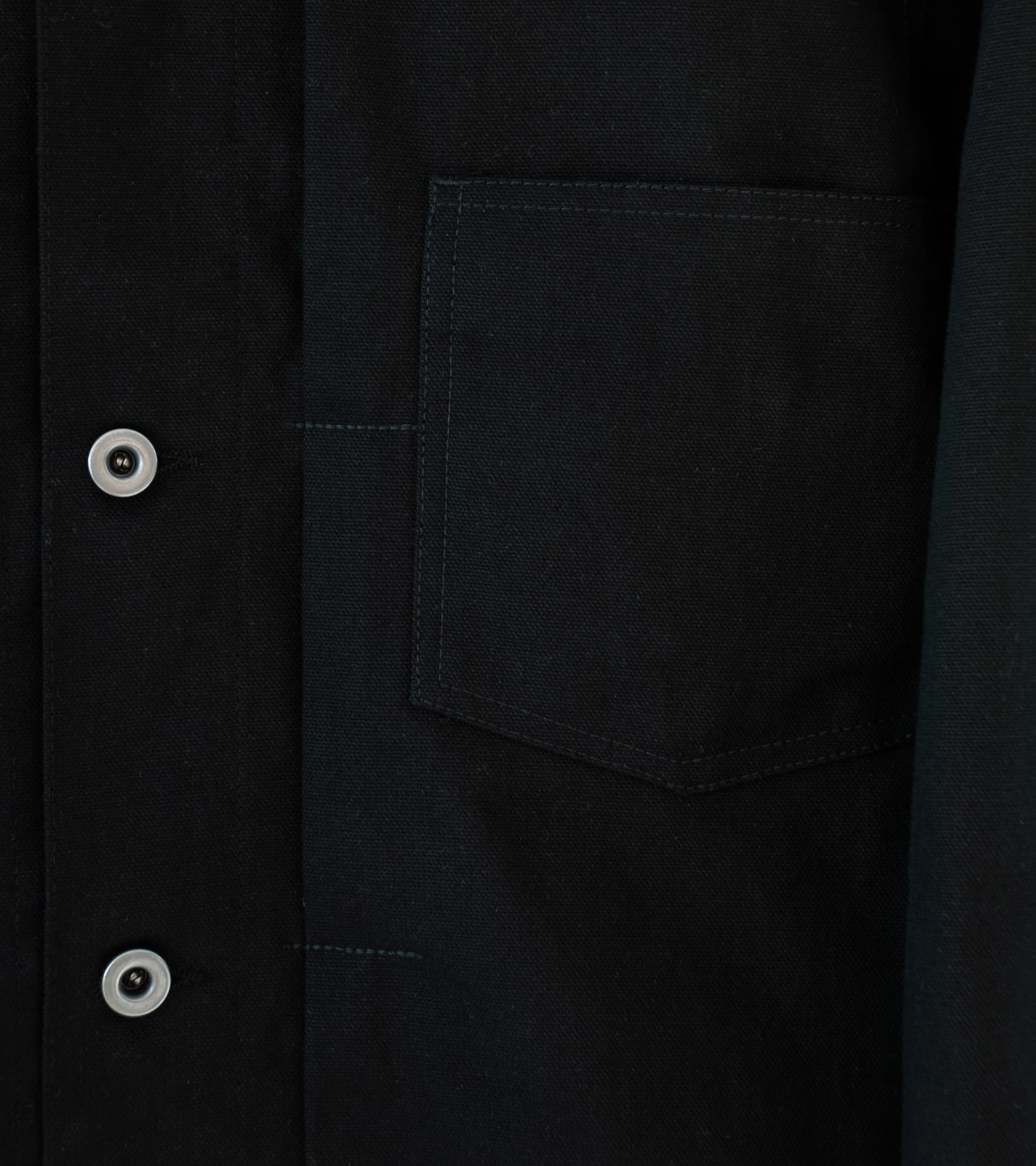 James Coward 'Range Jacket' (Black Waxed Cotton Washi Duck) - Image 3